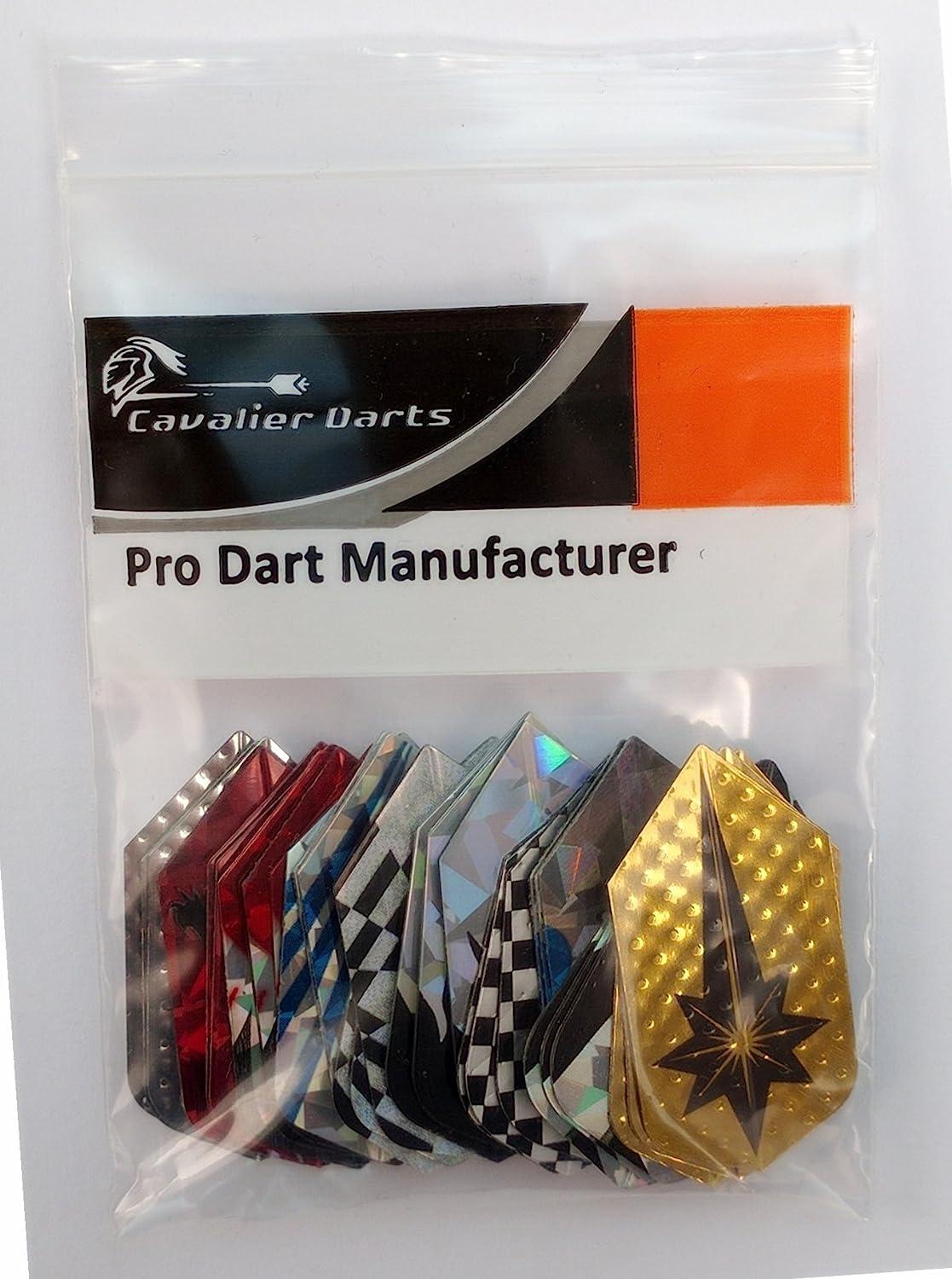 10 Sets/30 Pcs Slim Dart Flights Wholesale 2D Aluminum Laser Bling