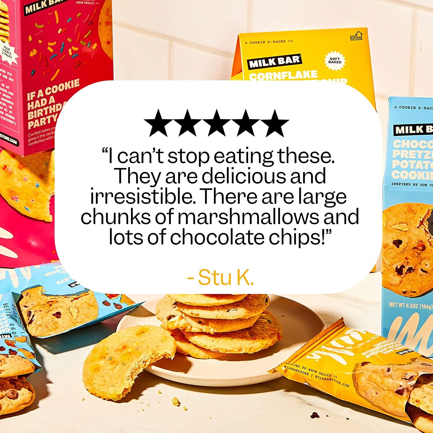 MILK BAR Cookie Variety Pack Sweet n' Fruity Trio 3 Boxes, 8