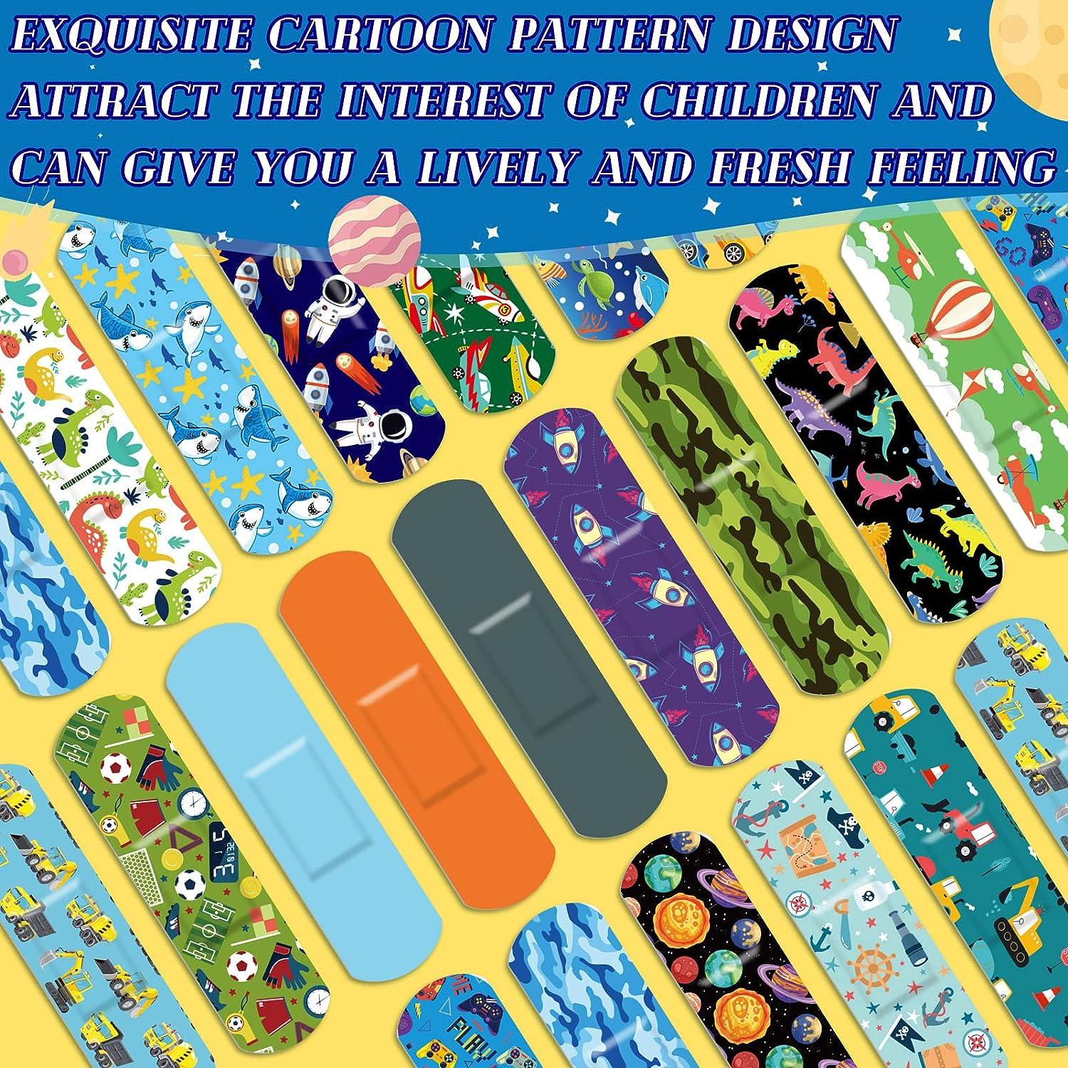 20 Styles Kids Bandages Bulk Cute Cartoon Flexible Bandages Waterproof Breathable Bandages Strip