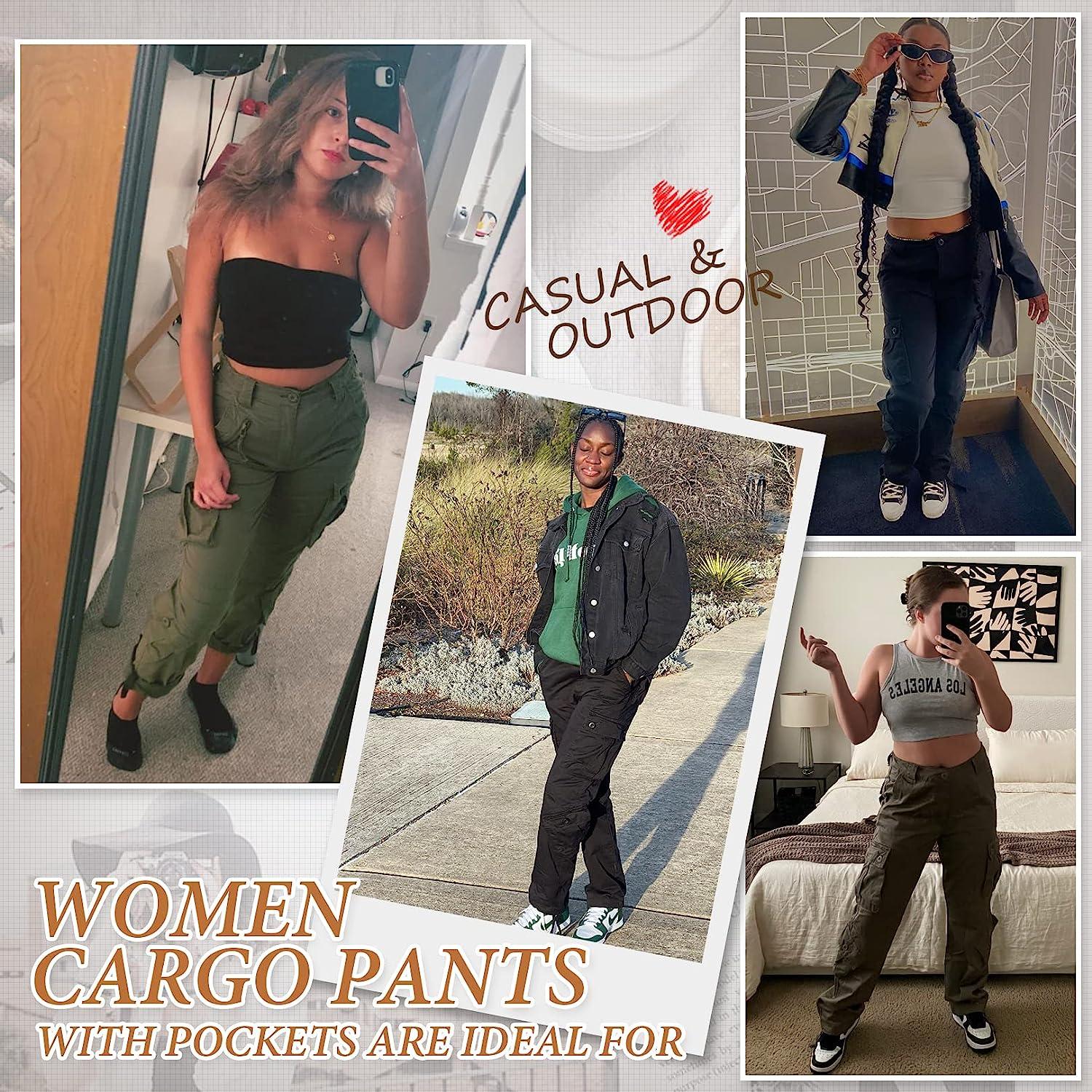 Camo Print Cargo Pants Random Print Casual Every Day Pants - Temu