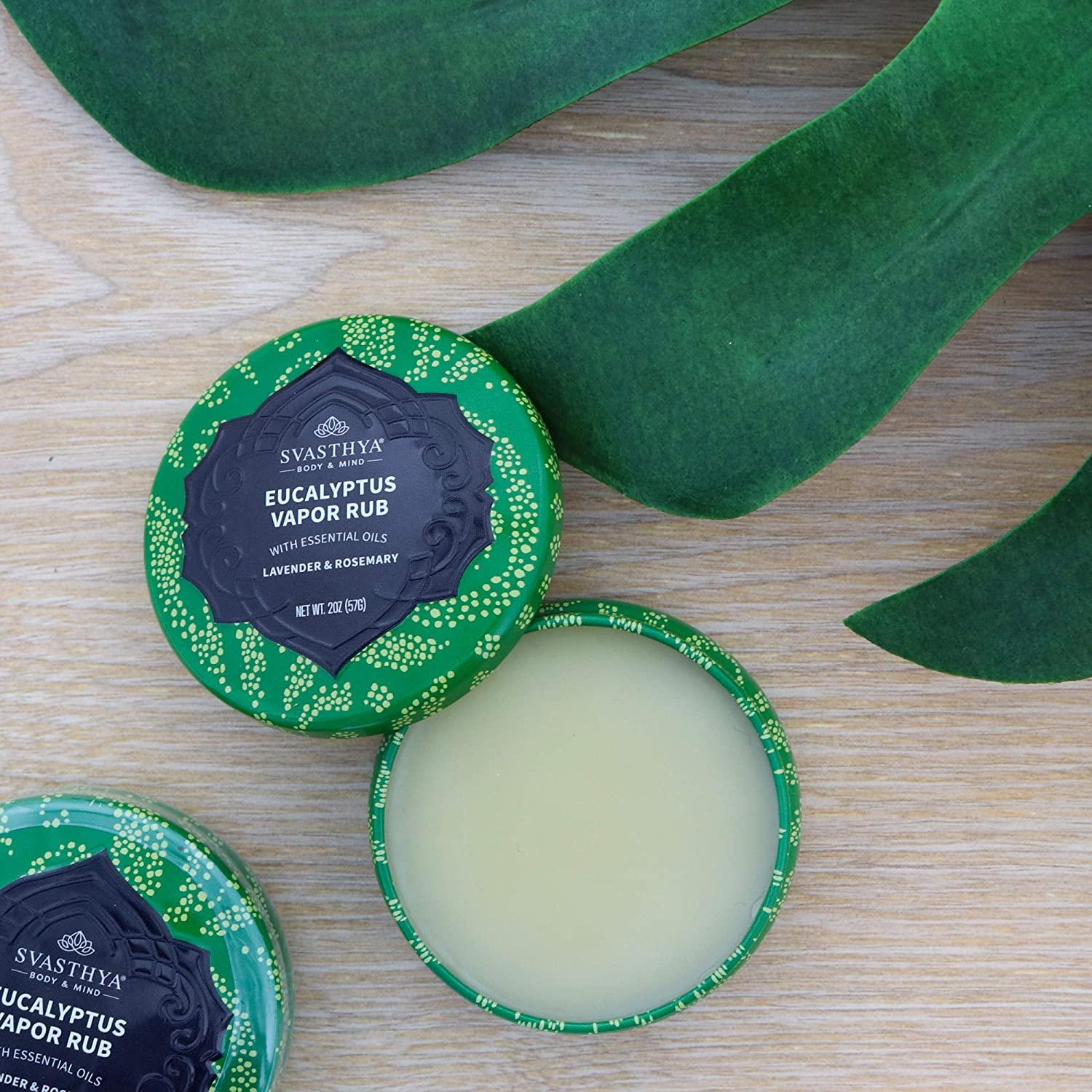 Eucalyptus Vapor Rub by Svasthya Opens Nasal Passages & Moisturizes