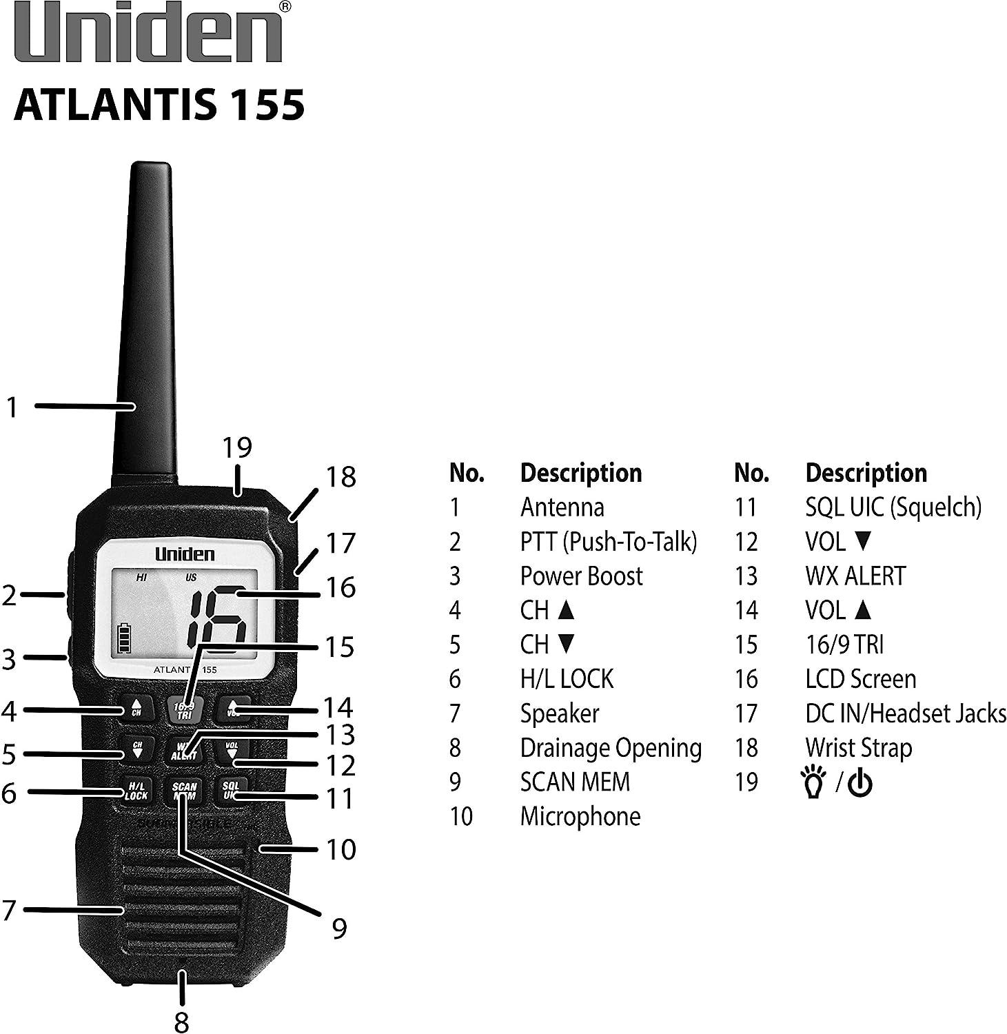 Atlantis 275 – Uniden America Corporation