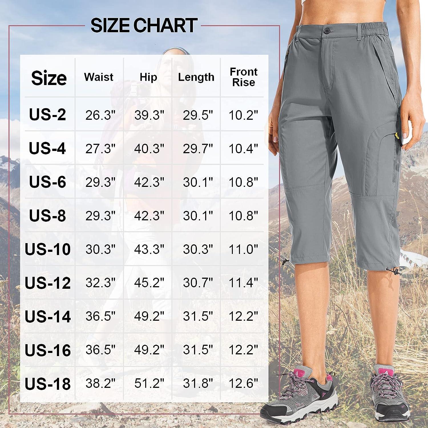 linlon Women's Quick Dry Cargo Shorts,Outdoor Casual Straight Leg Capri Long  Shorts for Hiking Camping Travel 8 Grey