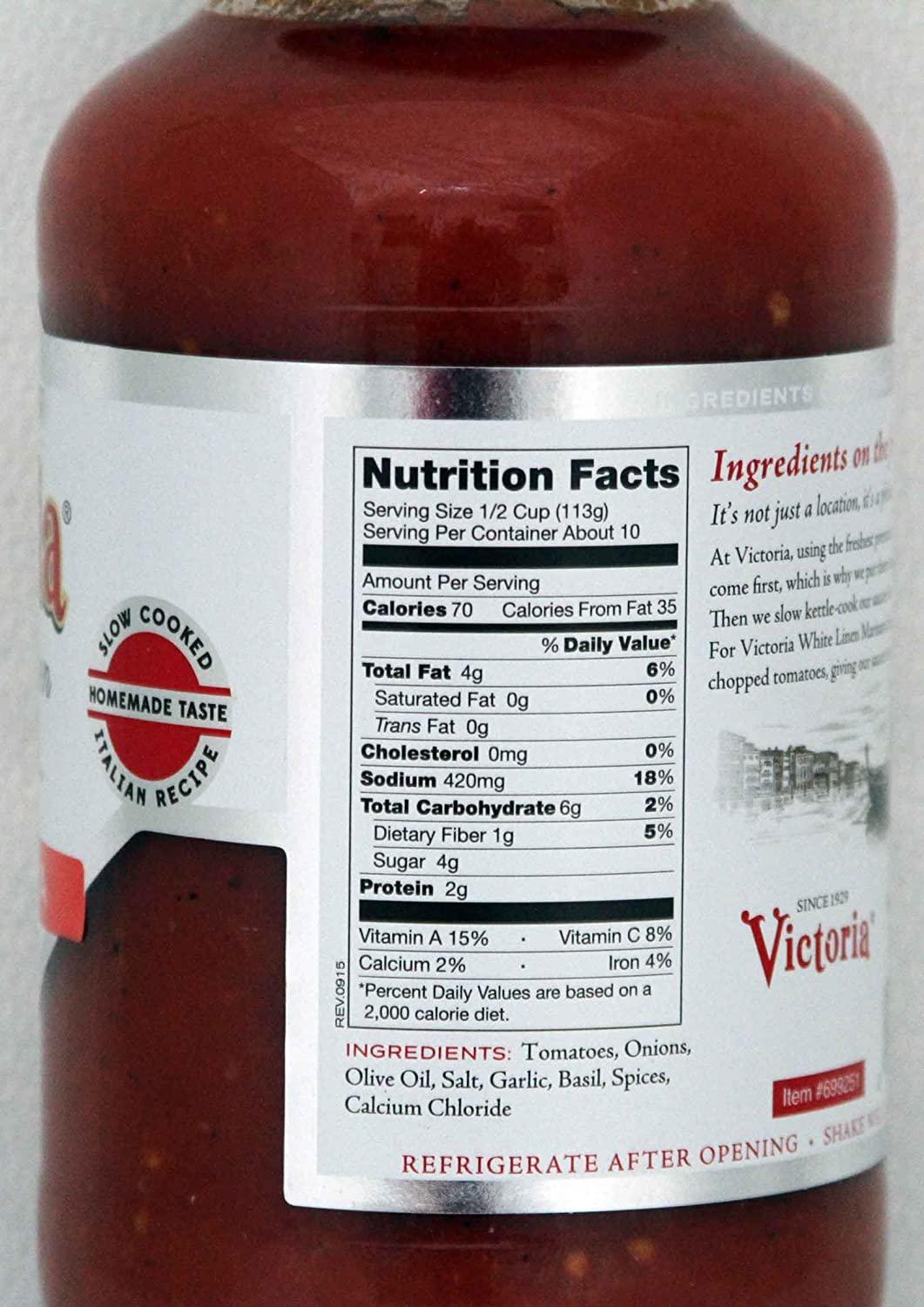 Victoria White Linen Marinara Sauce Twin pack ( 2 40oz bottles