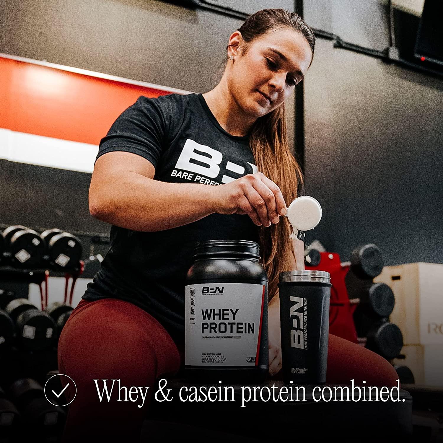 Bare Performance Nutrition, Whey Protein Powder, Meal Replacement, 25G of Protein, Excellent