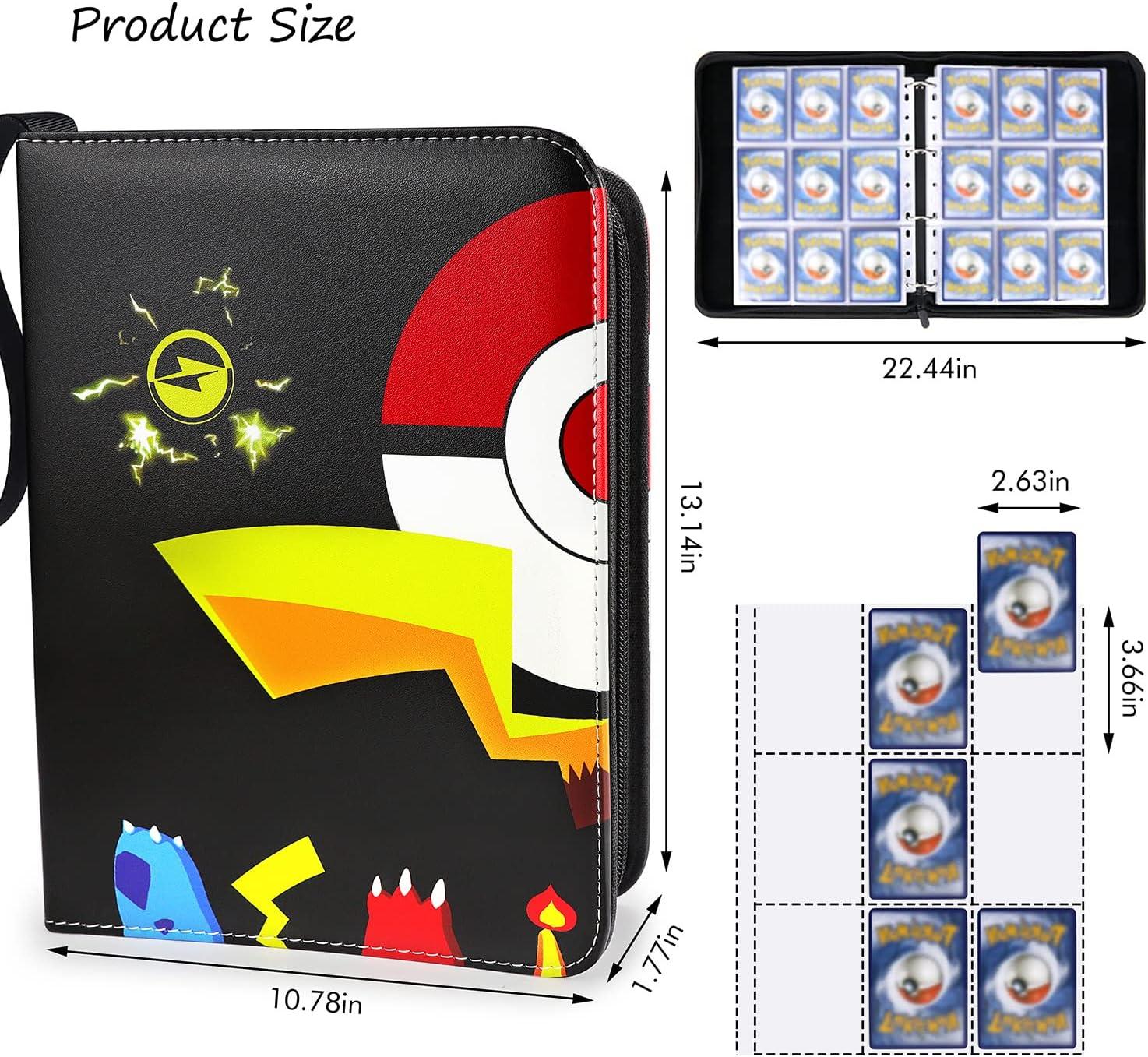 9 Pocket Card Binder- 900 Cards Trading Card Holder with 50 Sleeves, Zipper  Album for Boys Girls Gift- Black | Buy Now with Express International  Delivery | GoSupps.com