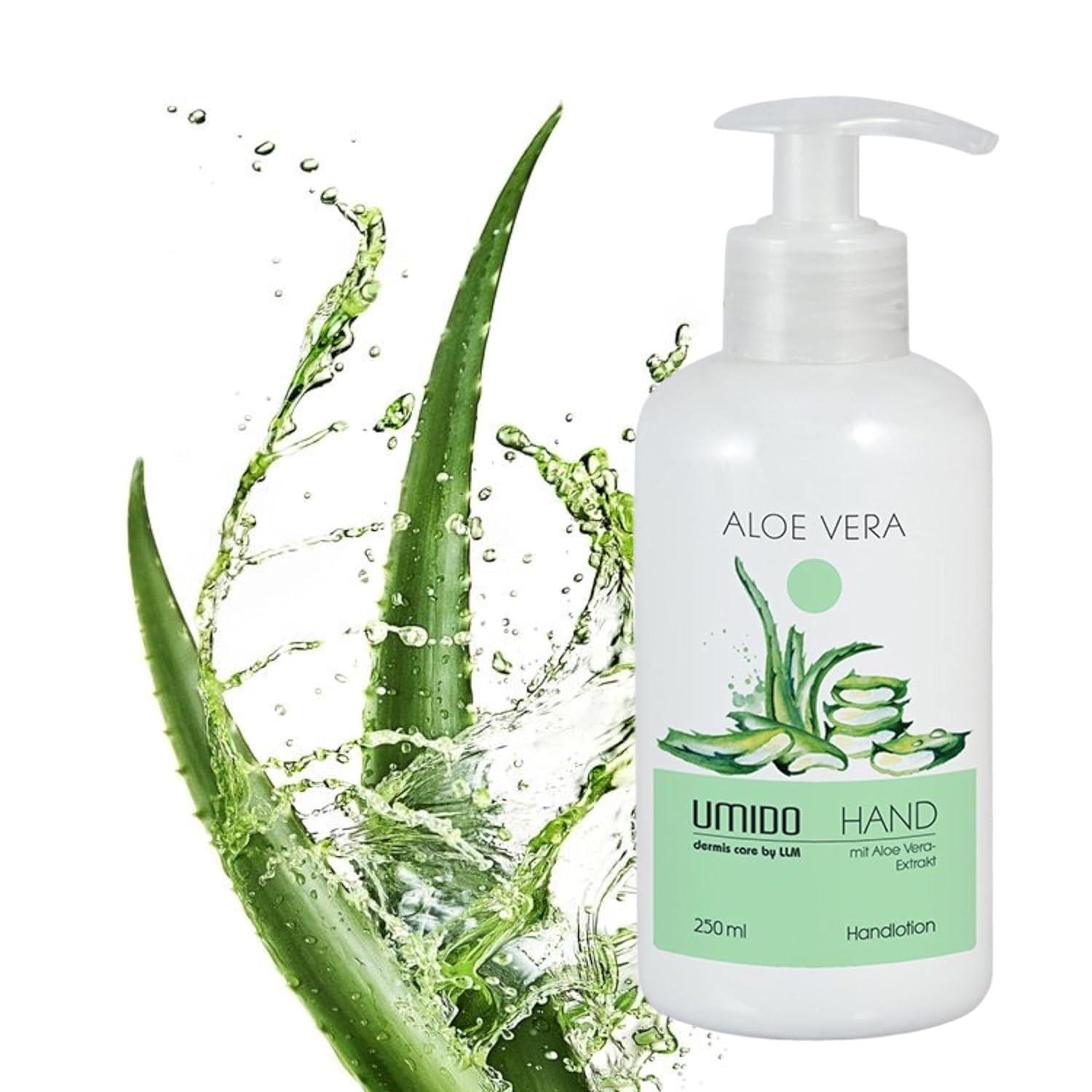 UMIDO Aloe Vera Hand Lotion Dispenser 250ml | Nourishing Hand Cream & Skin  Care