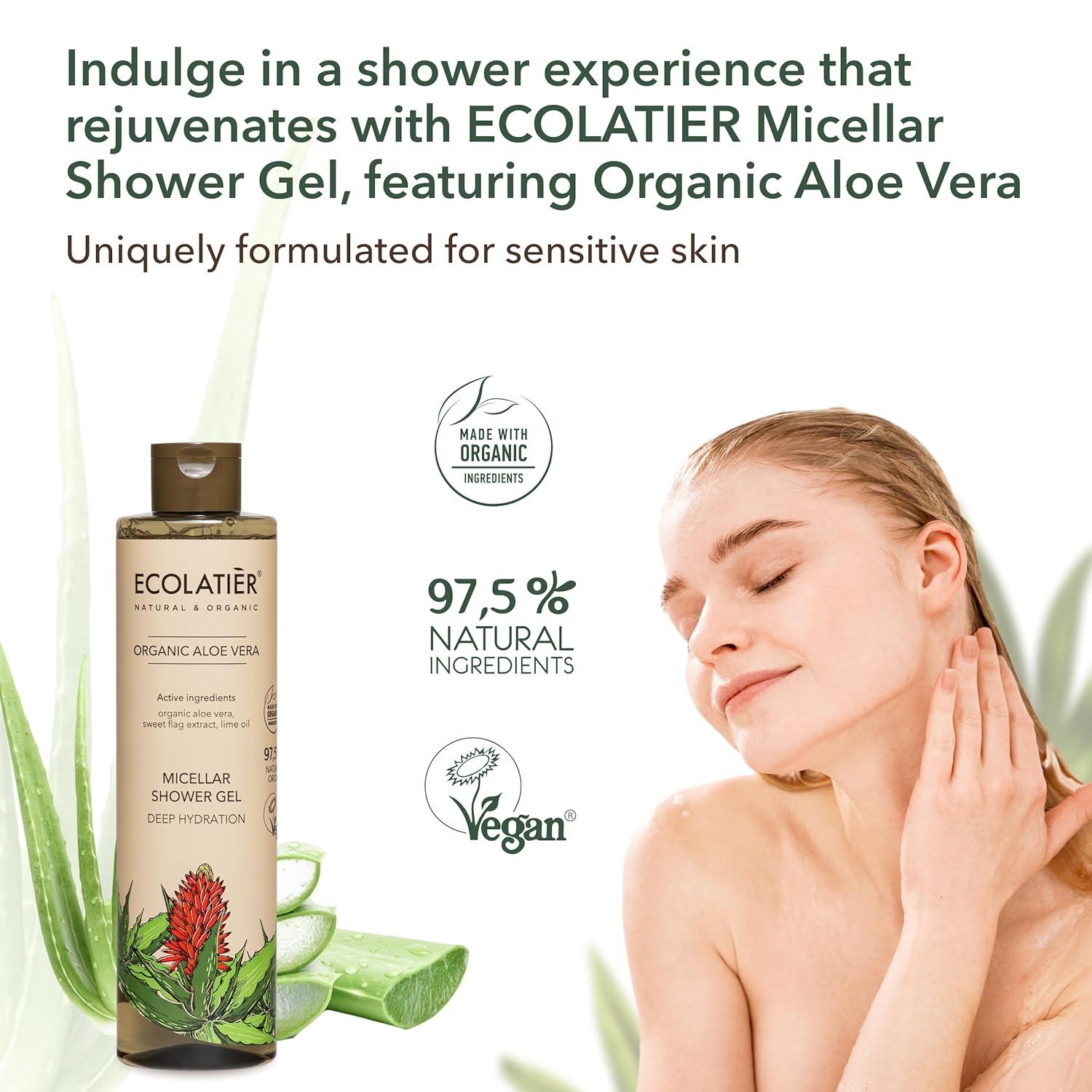 Micellar Shower Gel Deep Hydration with Organic Aloe Vera | 97.5% Natural  Vegan Body Wash for Sensitive Skin | 11.8 Fl Oz | Buy Now with Express  International Delivery | GoSupps.com