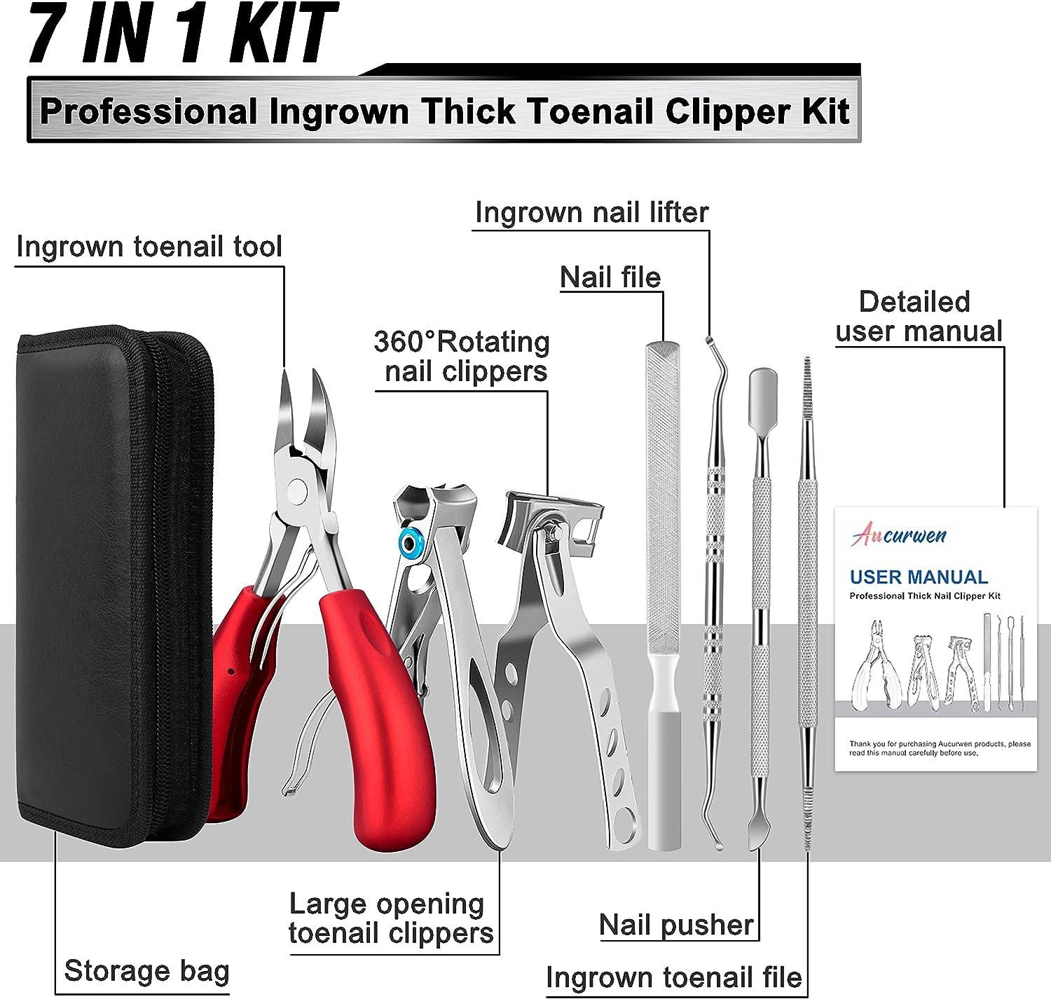 Toenail Clippers Ingrown Toenail Removal Kit Professional For Seniors Only  