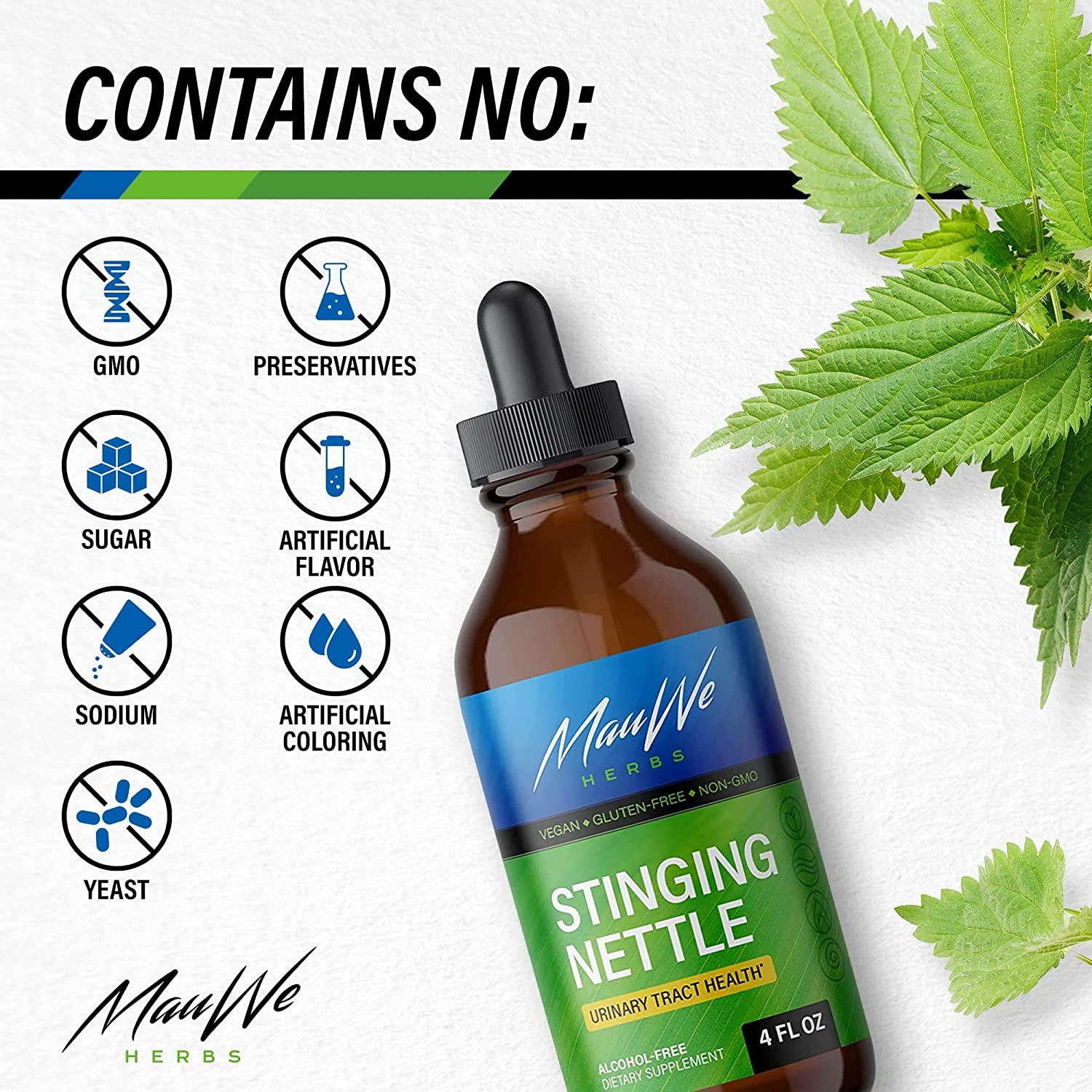 Mauwe Herbs Stinging Nettle Tincture Nettle Root Liquid Supplement