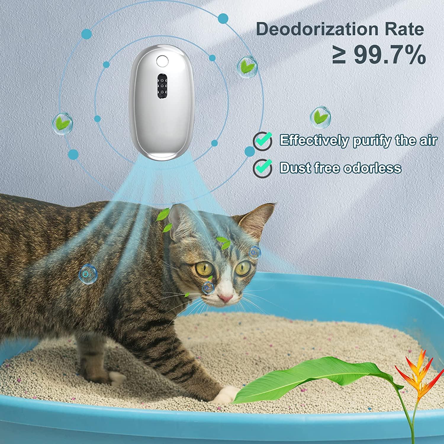 Pet Odor Eliminator, Deodorizer For Cat Litter Box, Air Purifier