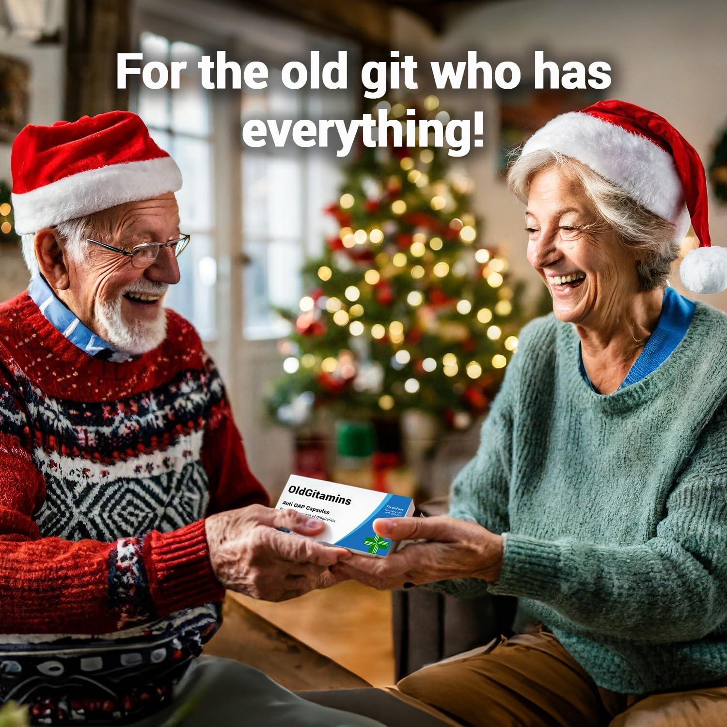 OldGitamins Funny Rude Joke Pill Box Gag Gift for Men Unique