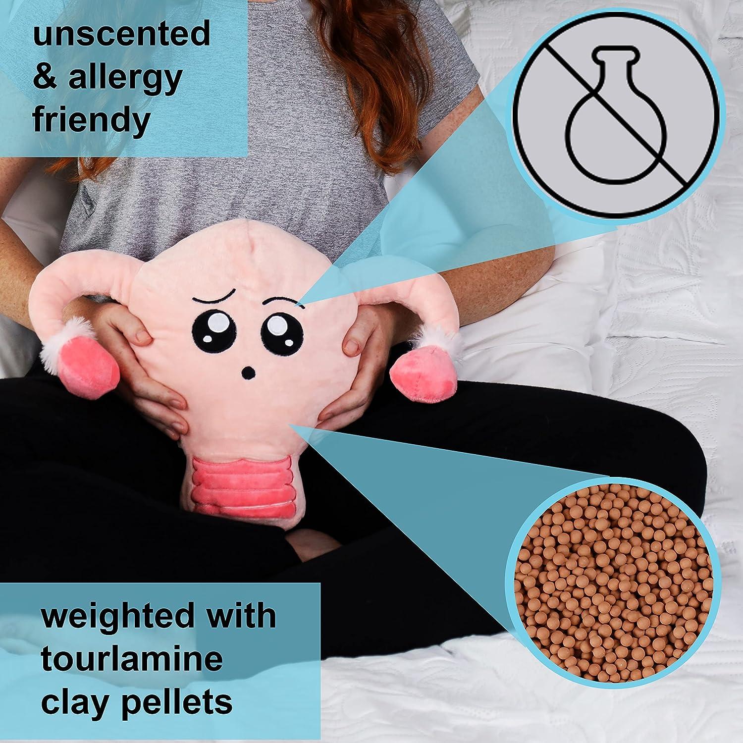 Stuffed Uterus Heating pad for Period Cramps Relief from Menstrual