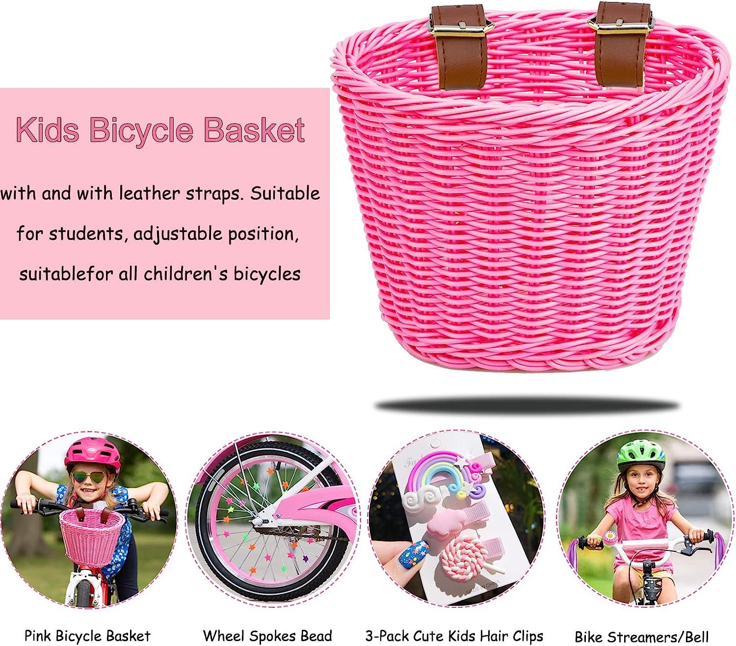 Kids Bike Basket Cute Bike Basket Durable Basket Front Fit For