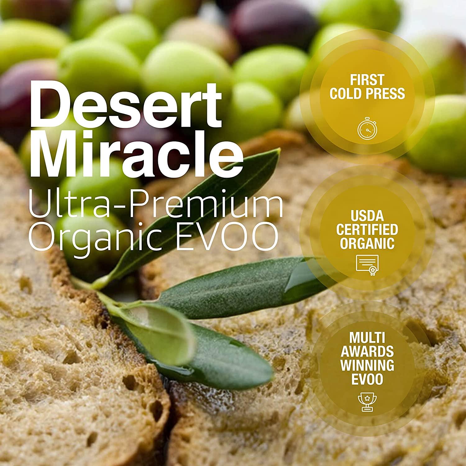Desert Miracle Cold Pressed Moroccan Olive Oil Organic High