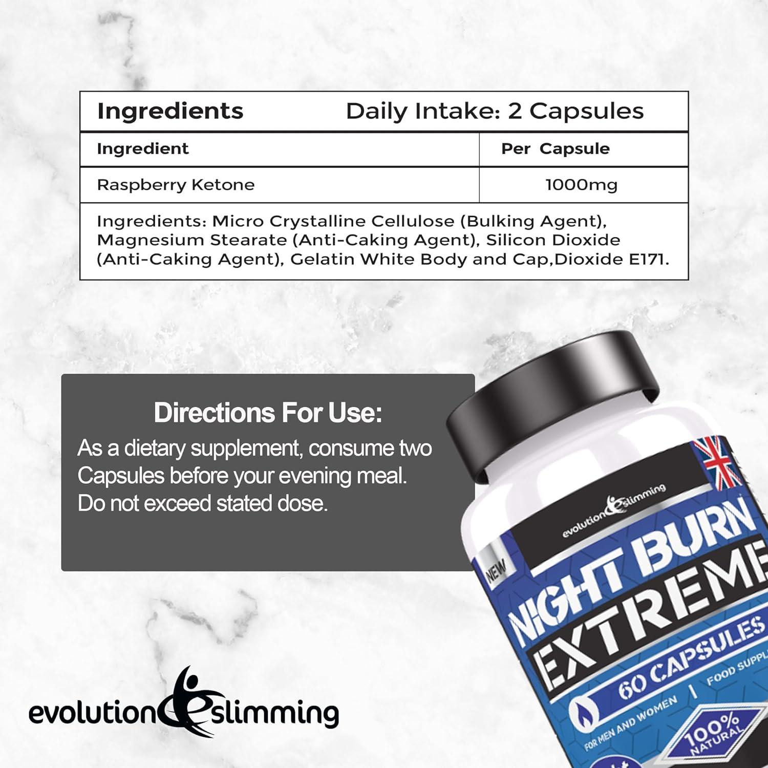 Night Burn Extreme The Night Time Appetite Suppressant 60 Capsules