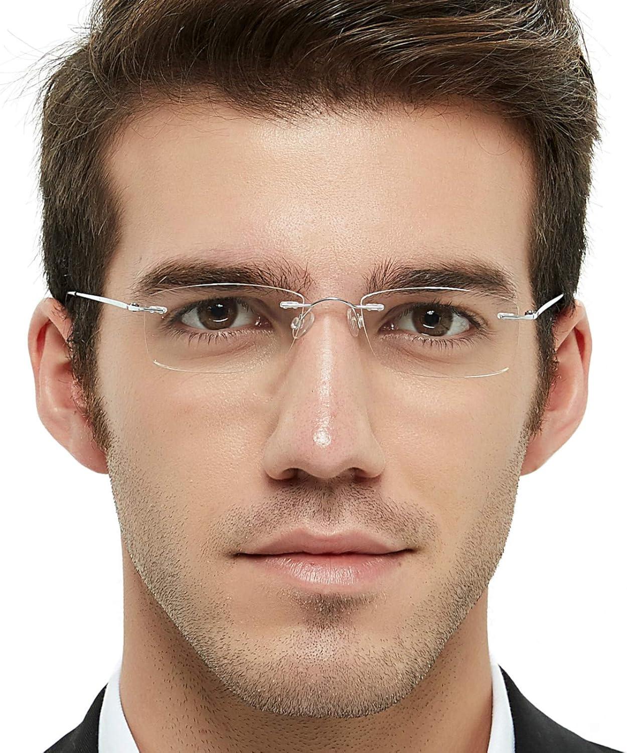 OCCI CHIARI Reading Glasses for Men Women Frameless Durable