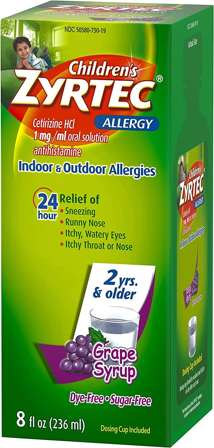 Zyrtec 24 Hour Childrens Allergy Syrup