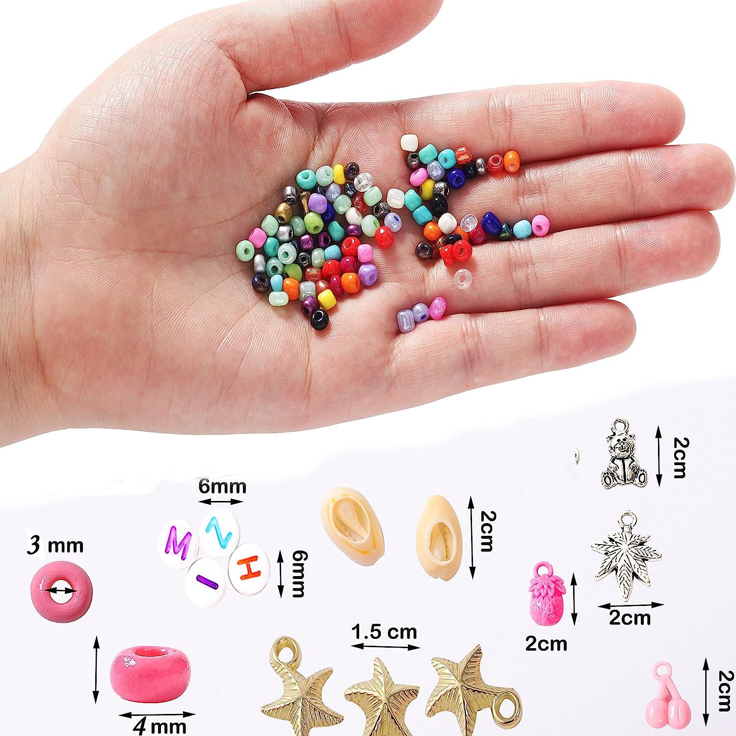 YITOHOP 8800+pcs 4mm 12/0 48 Colors Glass Seed Beads Charms