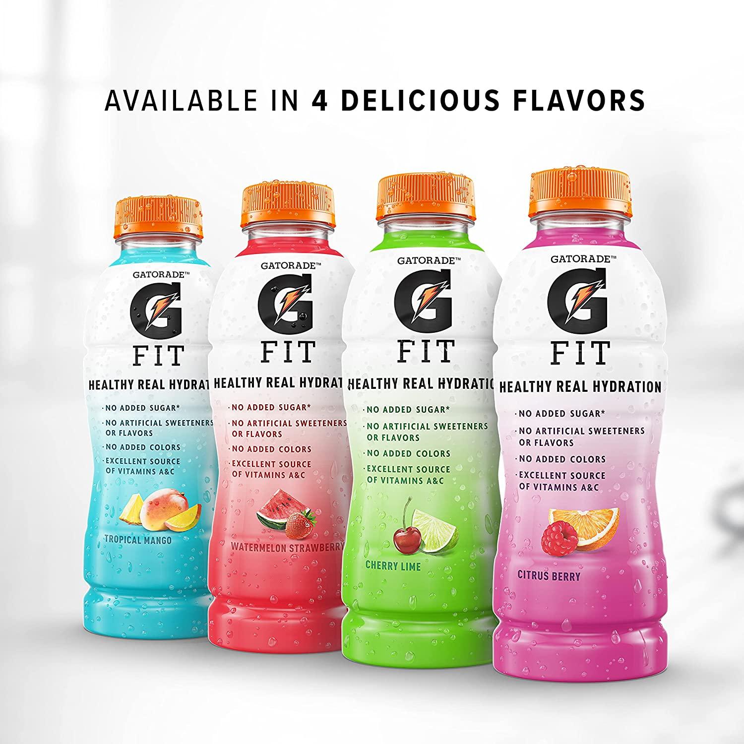 Gatorade Fit Electrolyte Beverage, Healthy Real Hydration, 4 Flavor