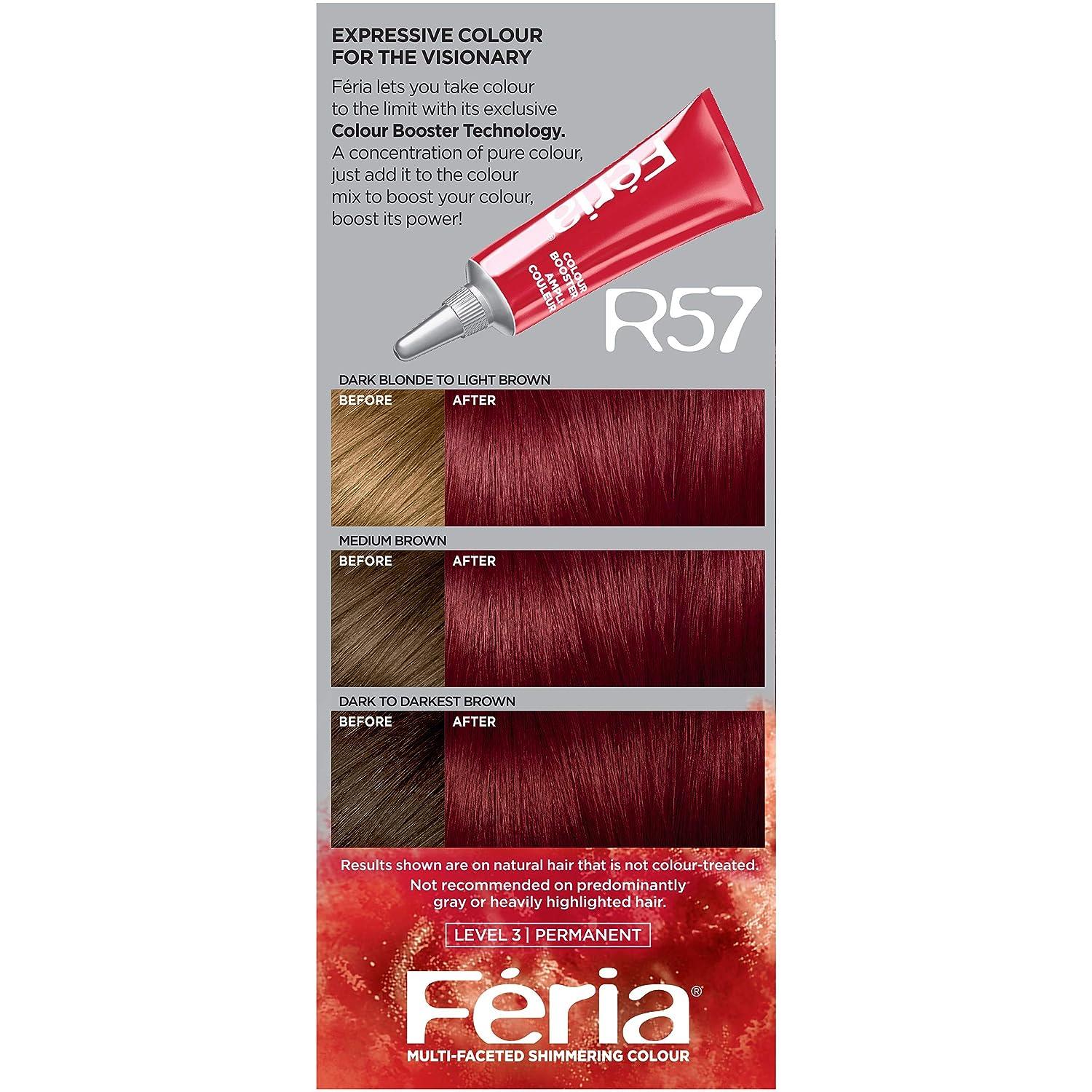 L'Oreal Paris Feria R57 Cherry Crush Hair Color - Intense Medium