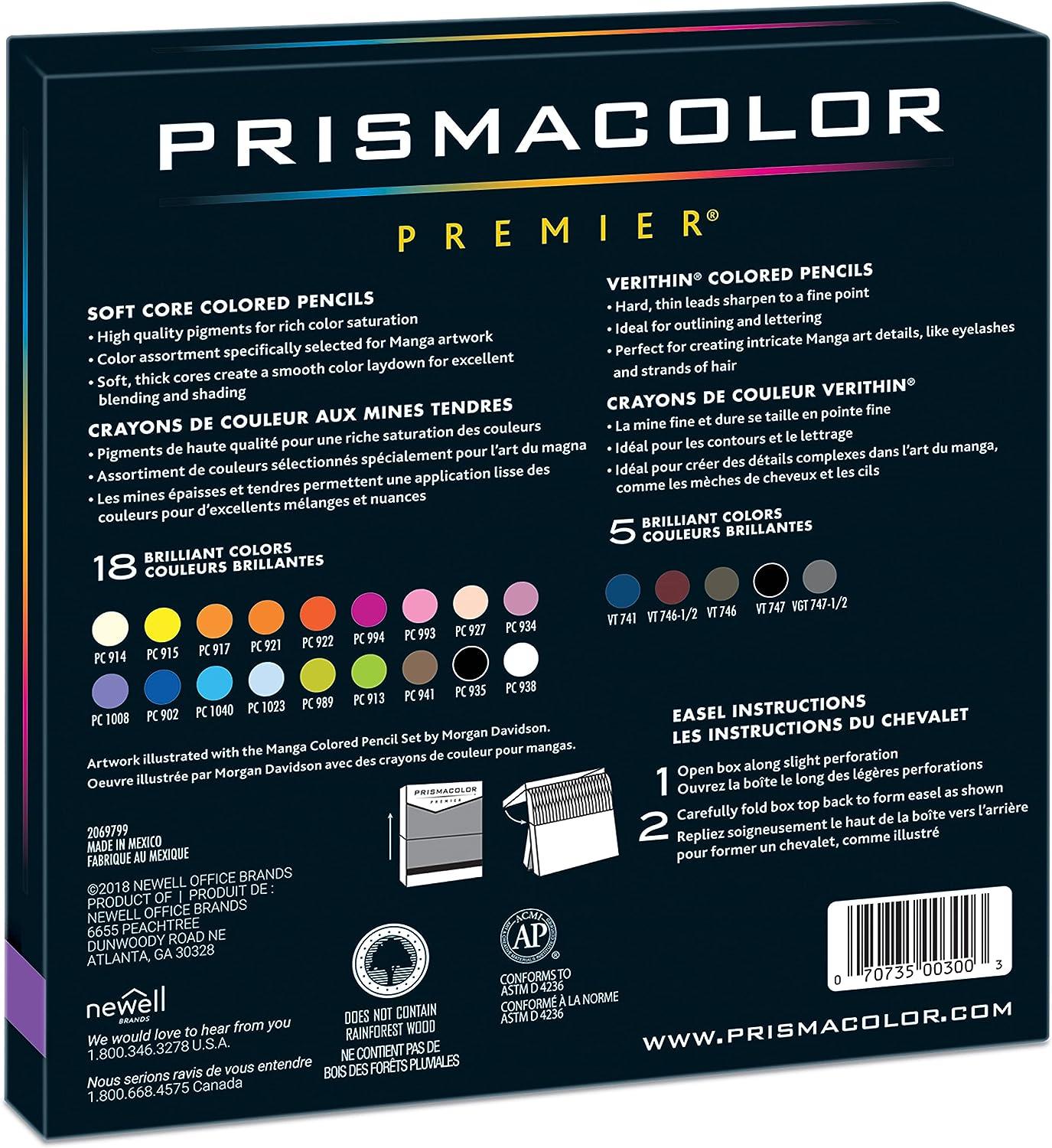 Prismacolor Premier Soft Core Colored Pencils, Assorted Colors, 72