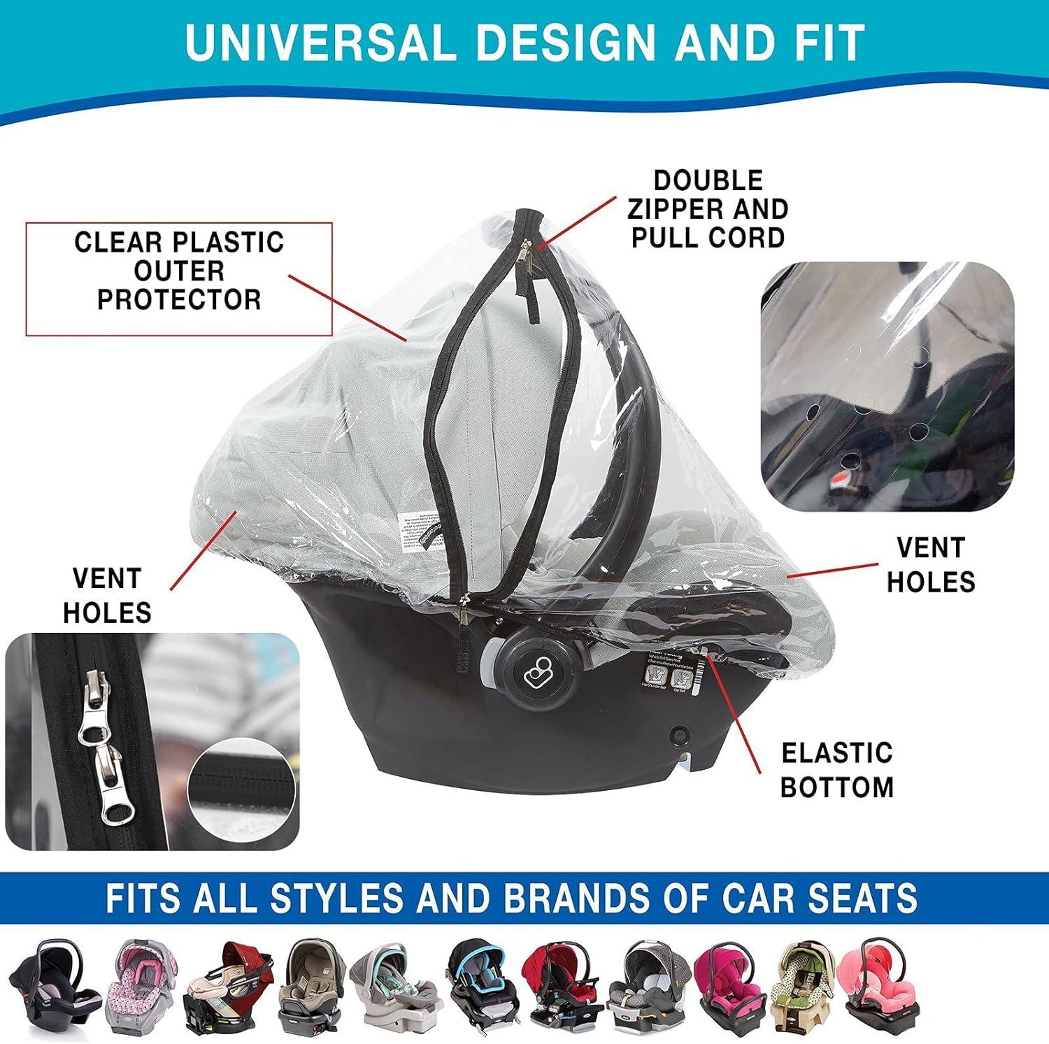 iEasey Baby Car Seat Rain Cover for Silver Cross Wayfarer Car Seat