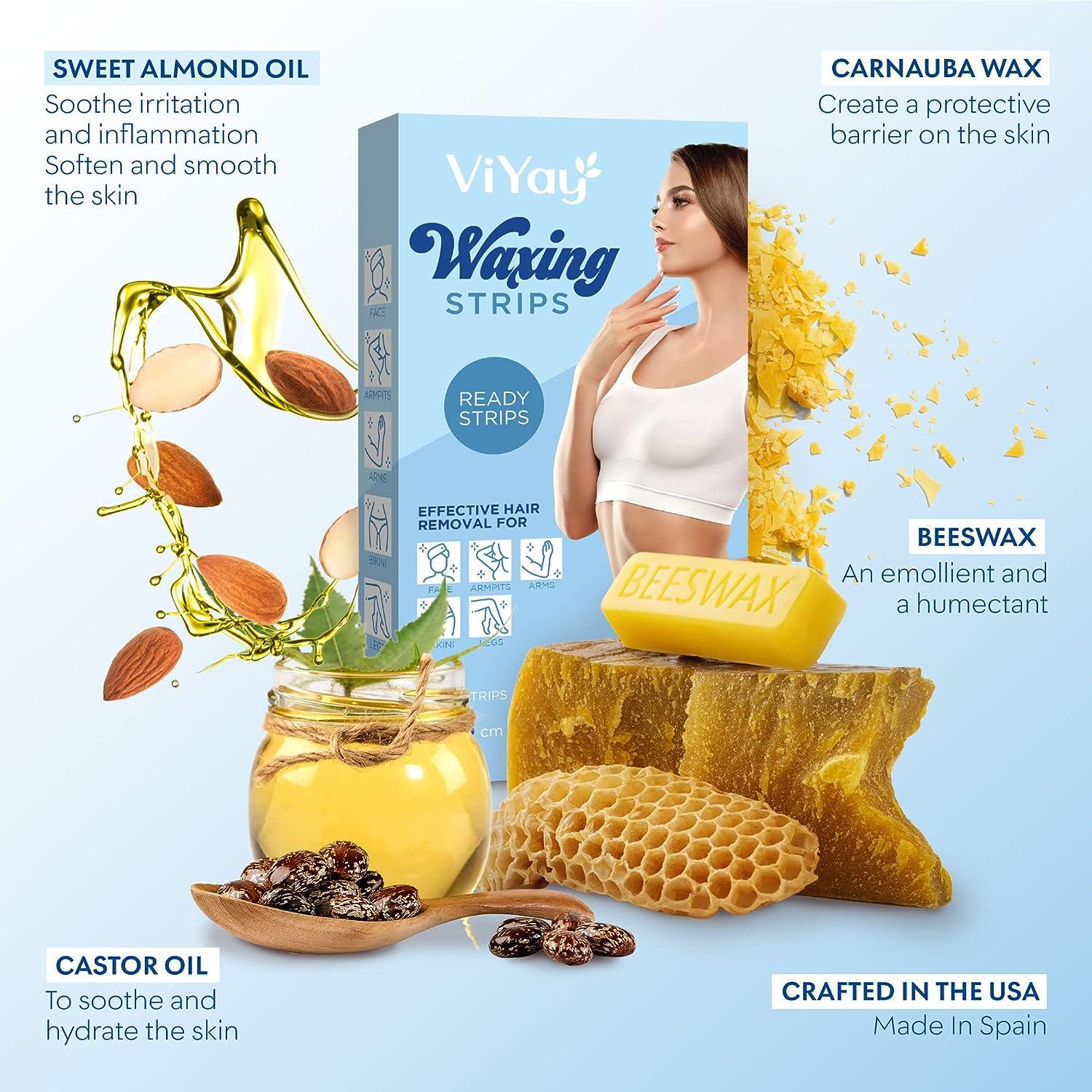 Wax Strips Hair Removal for Women Large Brazilian Waxing Kit for