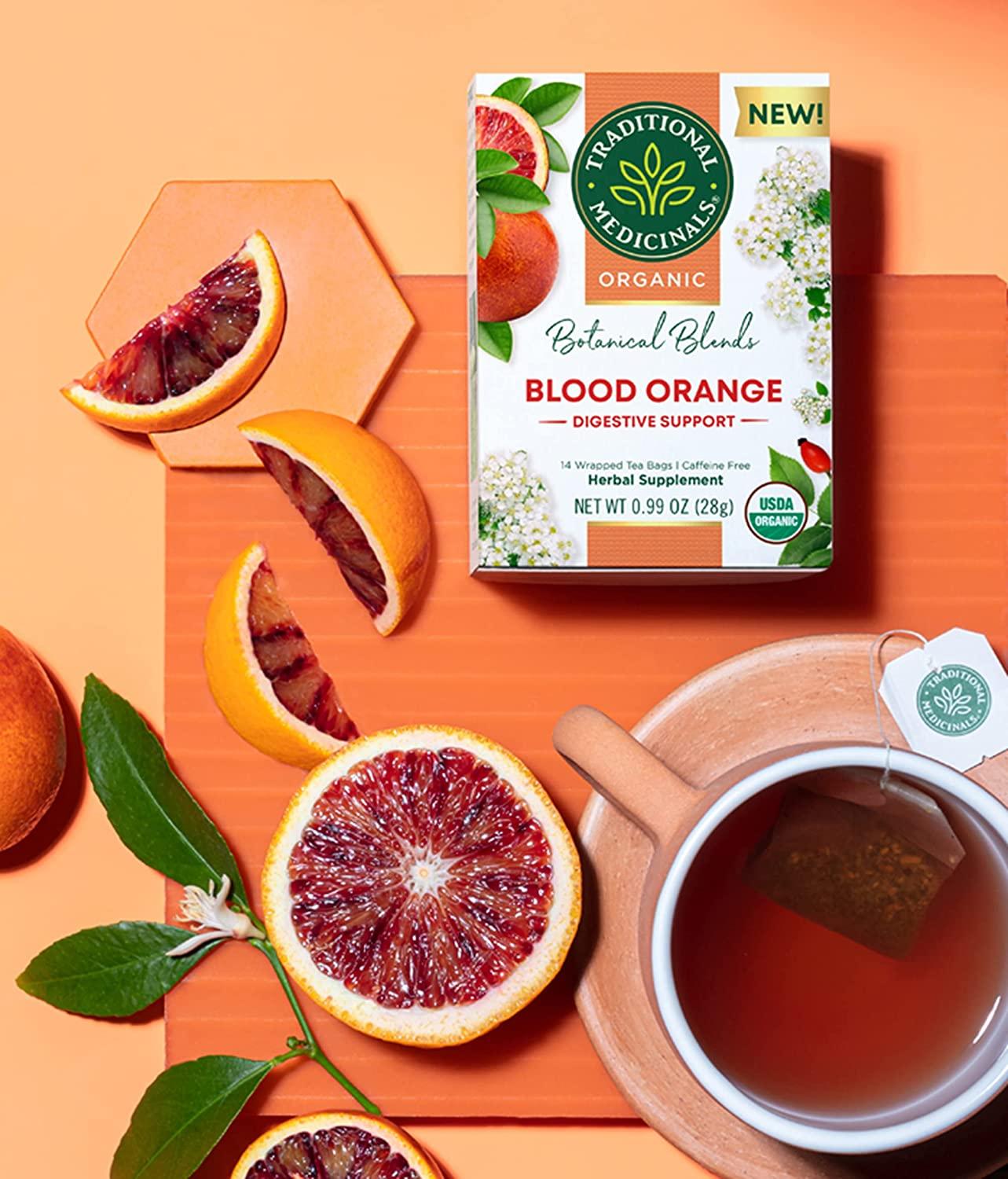 Buy Traditional Medicinals Organic Blood Orange Herbal Tea Caffeine