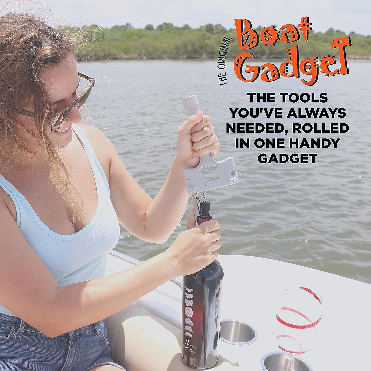 Boat Gadget This 10-in-1 Boat Tool Includes Beer and Wine Bottle Opener,  Safety Whistle, Fishing Line Cutter, Marine Gas Cap Key and Other Essential  Tools Ideal Gifts for Boat Owners Orange