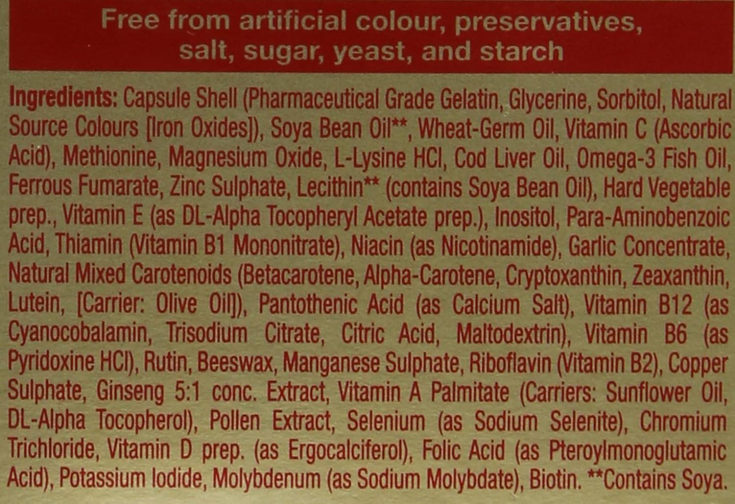 OmegaH3 Multivitamin Mineral Capsules 30 Count