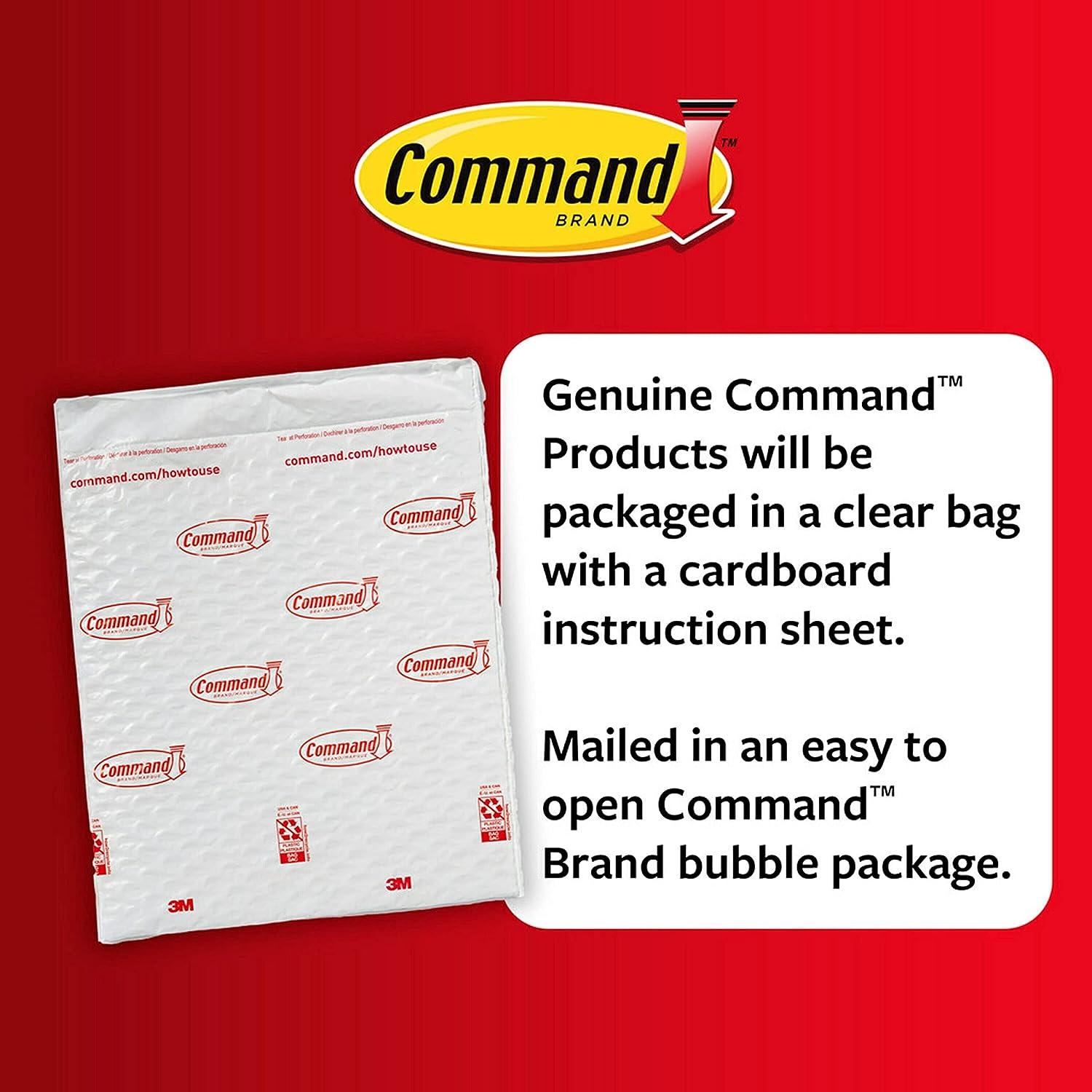 Command Shower Caddy with Water Resistant Command Strips, Easy to Open Packaging