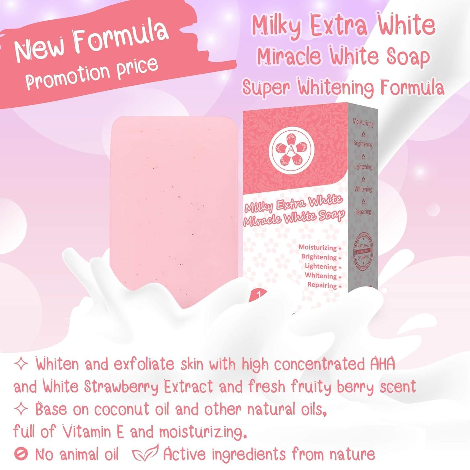 glutathione injection online ARBUTEE Milky Extra White Brightening Acne Soap - B3 Glutathione & Alpha  Arbutin