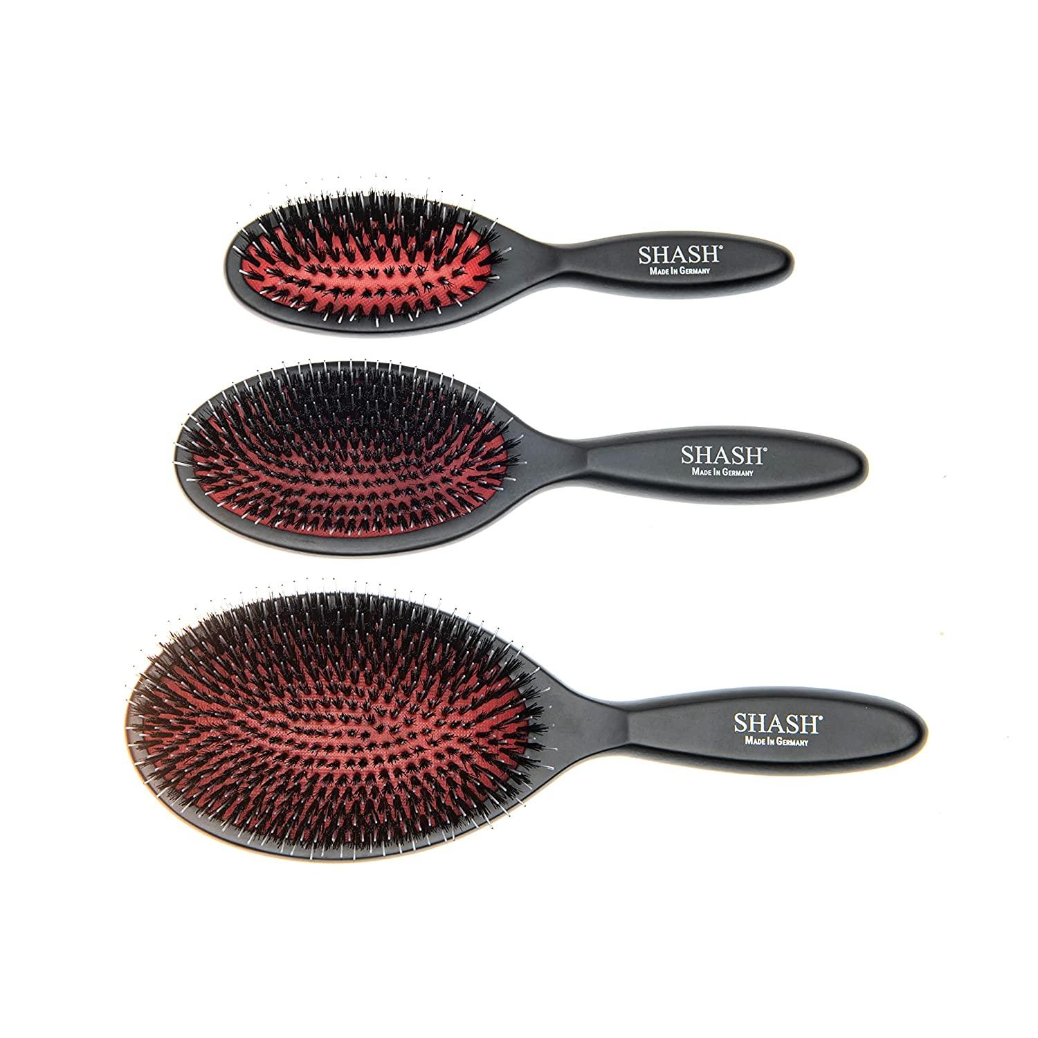 Made in Germany SUSTAINABLE SHASH Nylon Boar Bristle Brush Suitable