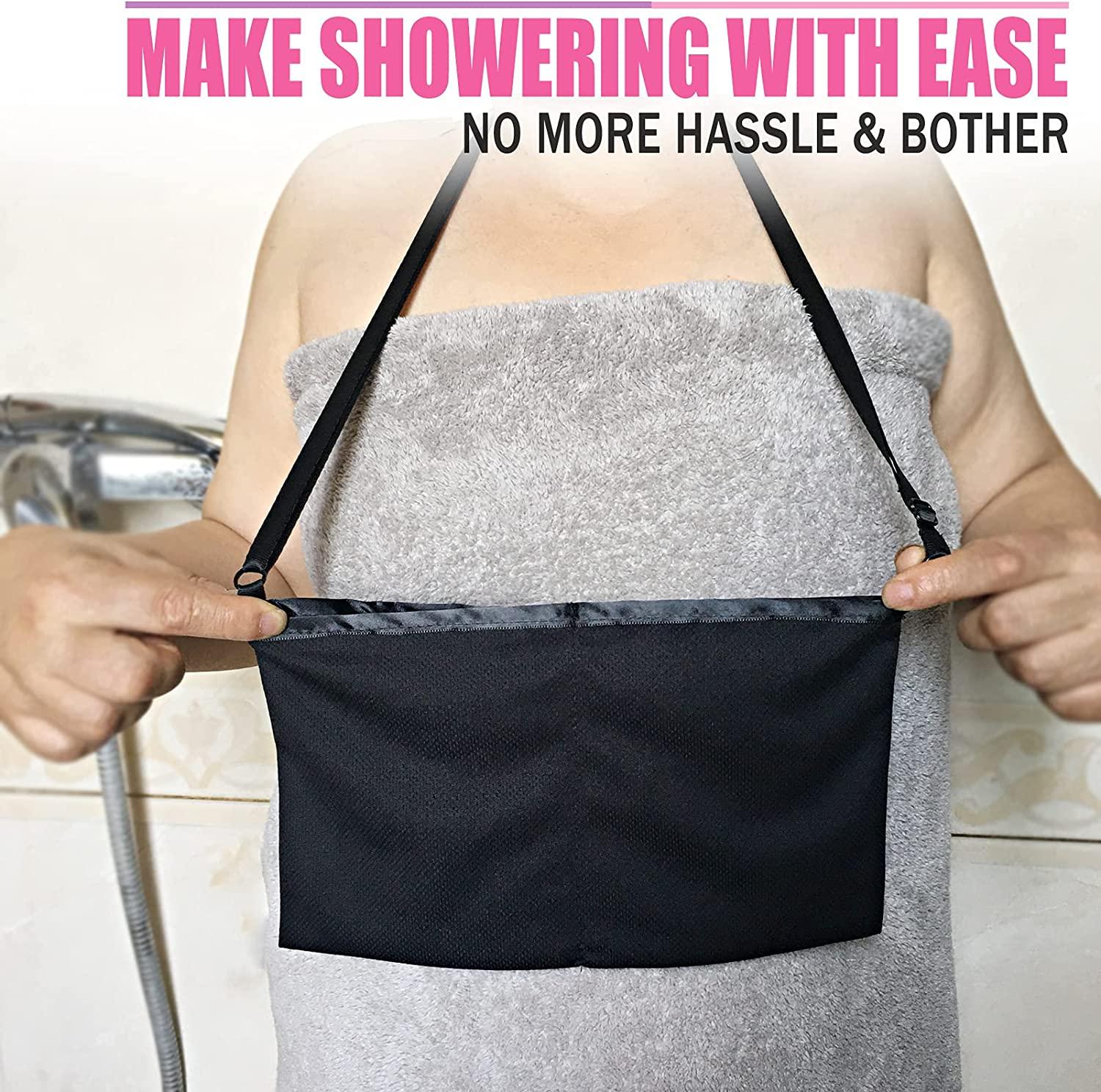 BNRendles Mastectomy Drain Pouches with Shower Pockets PostSurgery