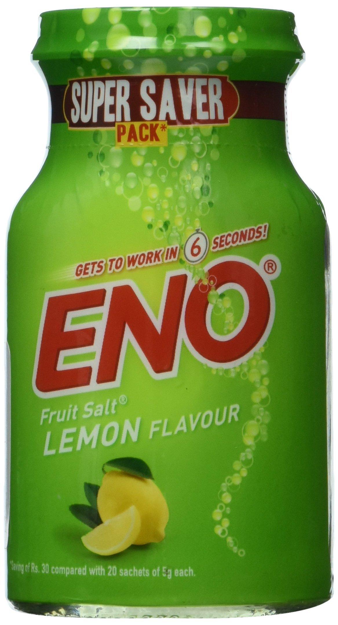 ENO Fruit Salt (Lemon) 100g Fastacting Antacid for Indigestion Relief