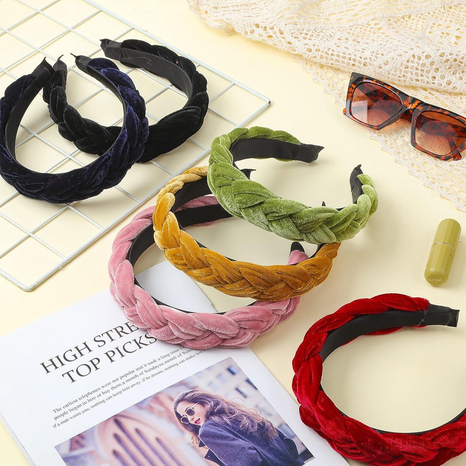 Women's High-grade Velvet Braided Headband Hai Produktbild-Vorschau 3