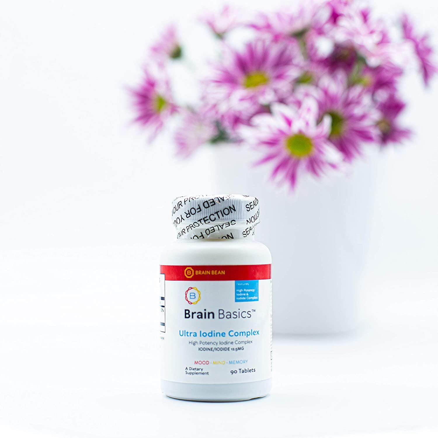 Ultra Iodine Complex Supplement for Thyroid & Brain Health 12.5mg