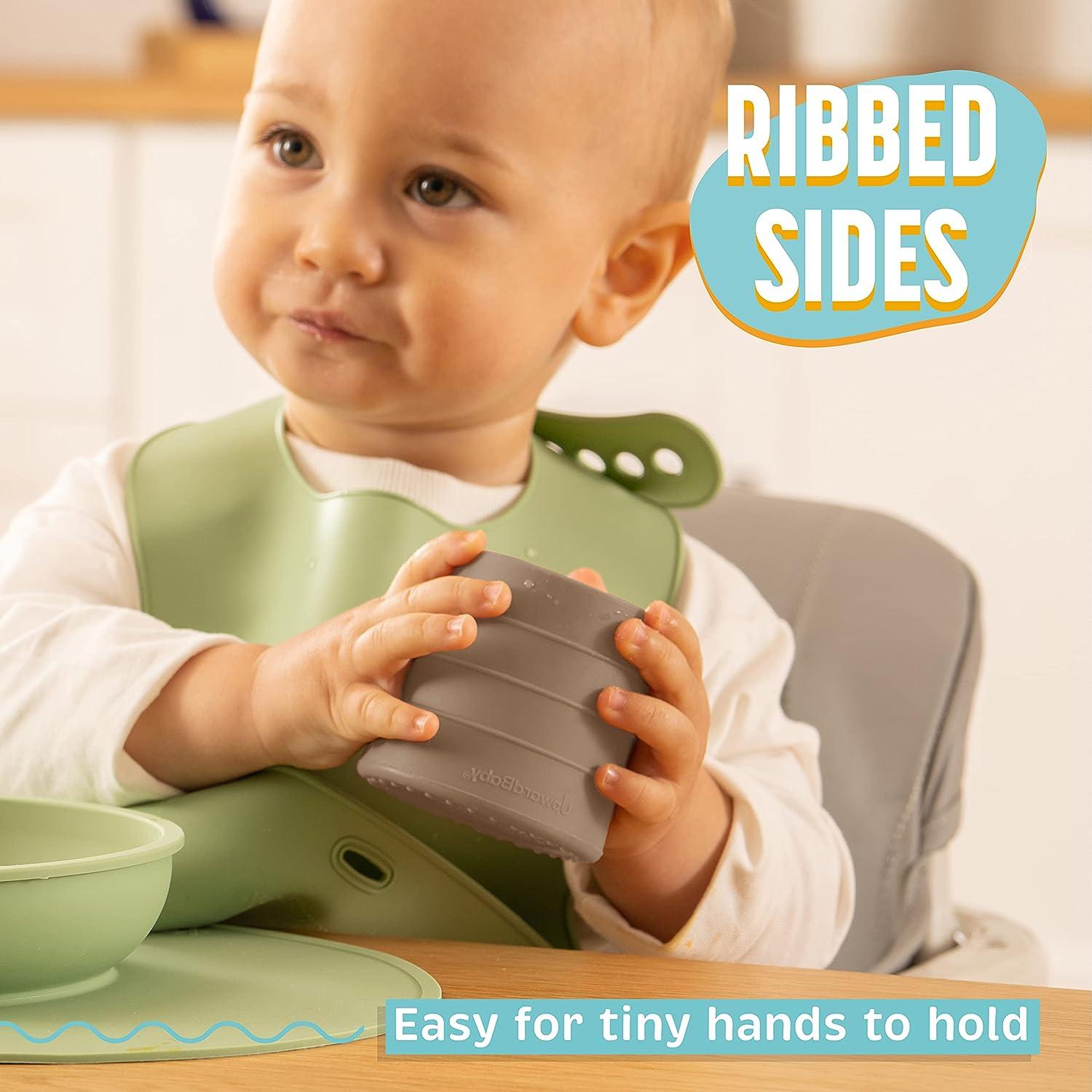 UpwardBaby Silicone Cups 2 pc Set Transition Baby Open Cup from