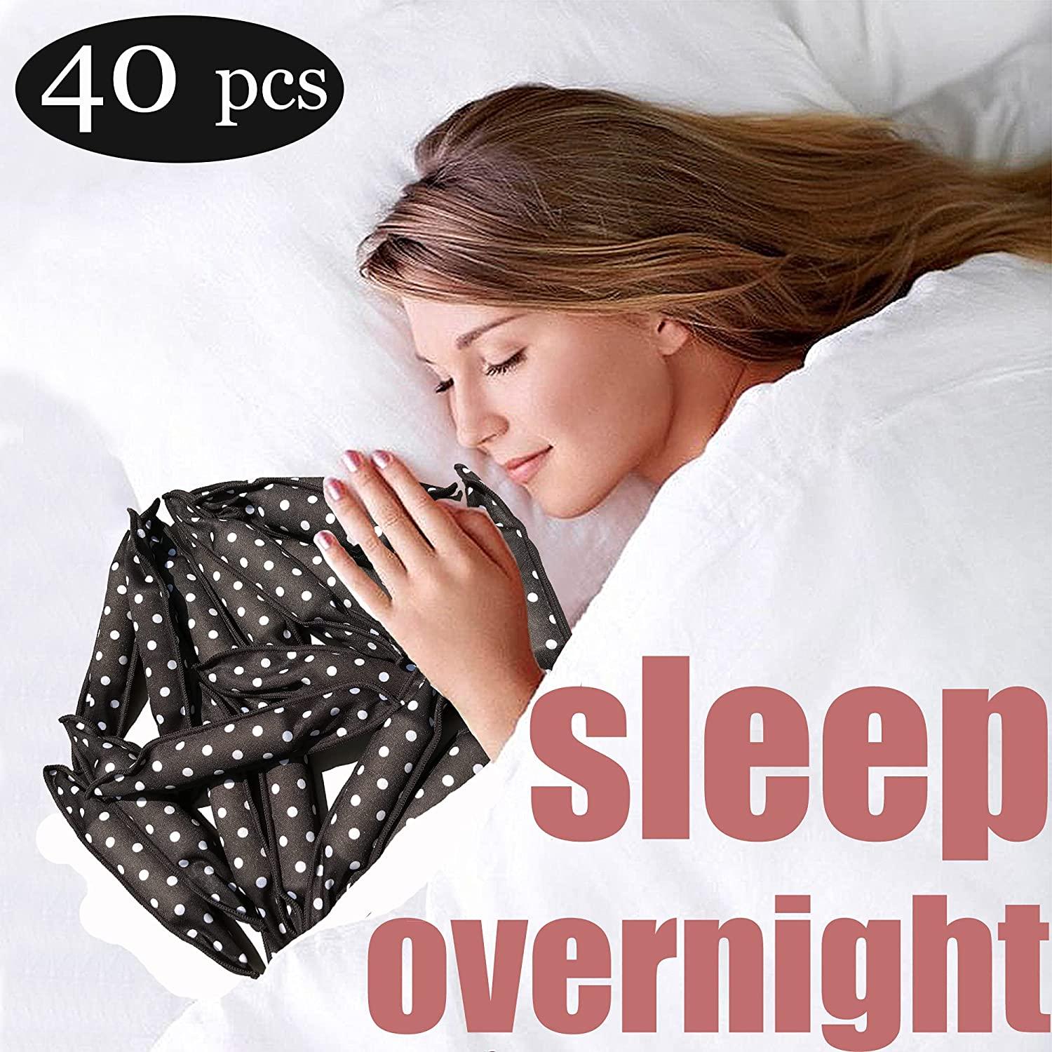 40 pieces soft sleep hair rollers pillow sponge rollers stain no heat