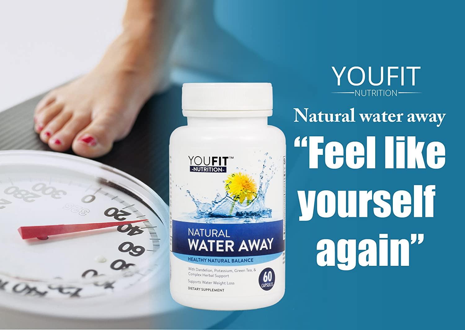 Youfit Nutrition Water Away Pills Diuretics for Water Retention and