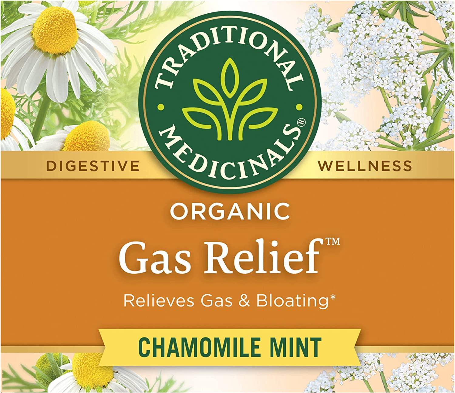 Traditional Medicinals Tea Organic Gas Relief 16 Bags