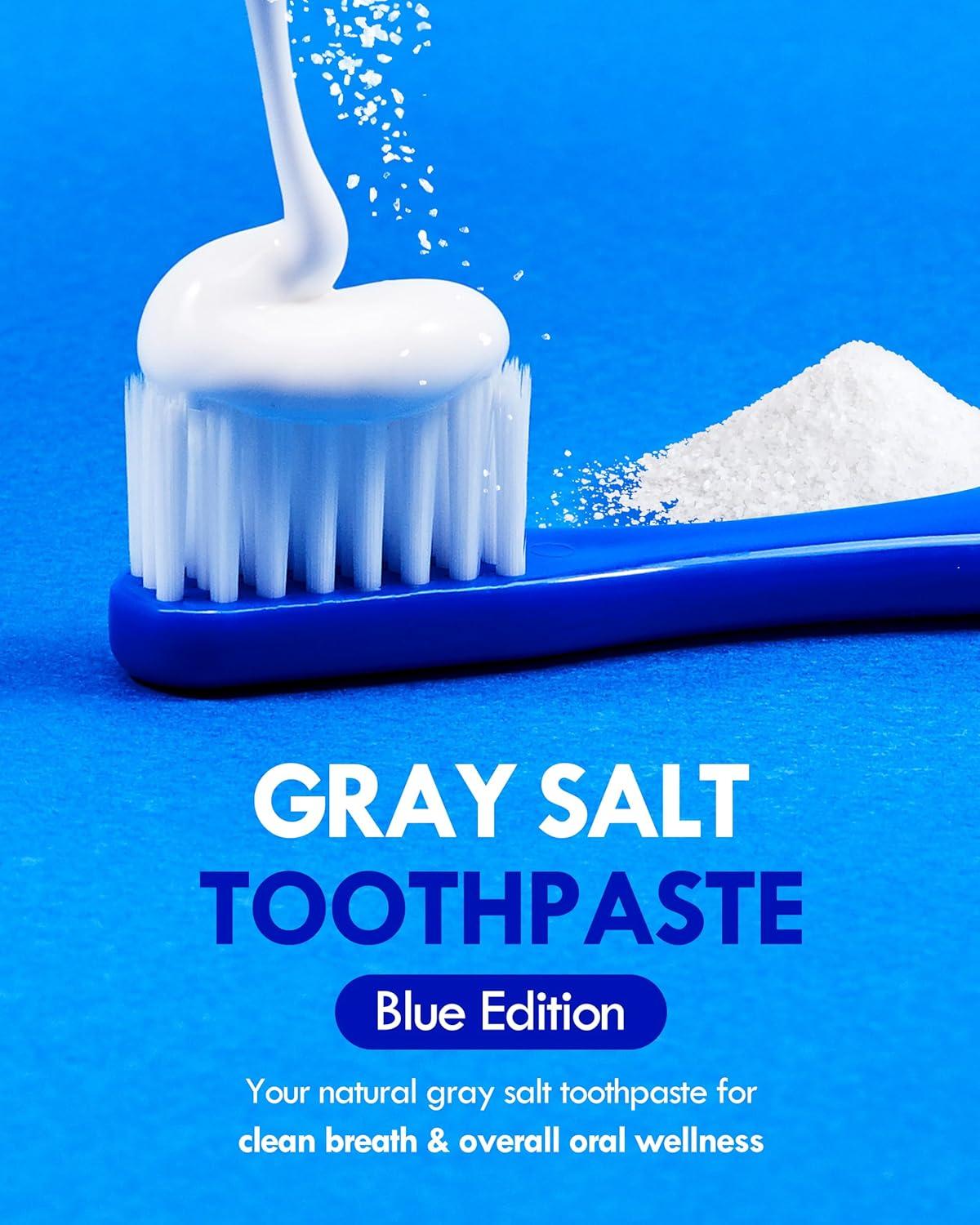 Clean Breath Toothpaste with Gray Salt - Natural Fluoride-Free Mint ...