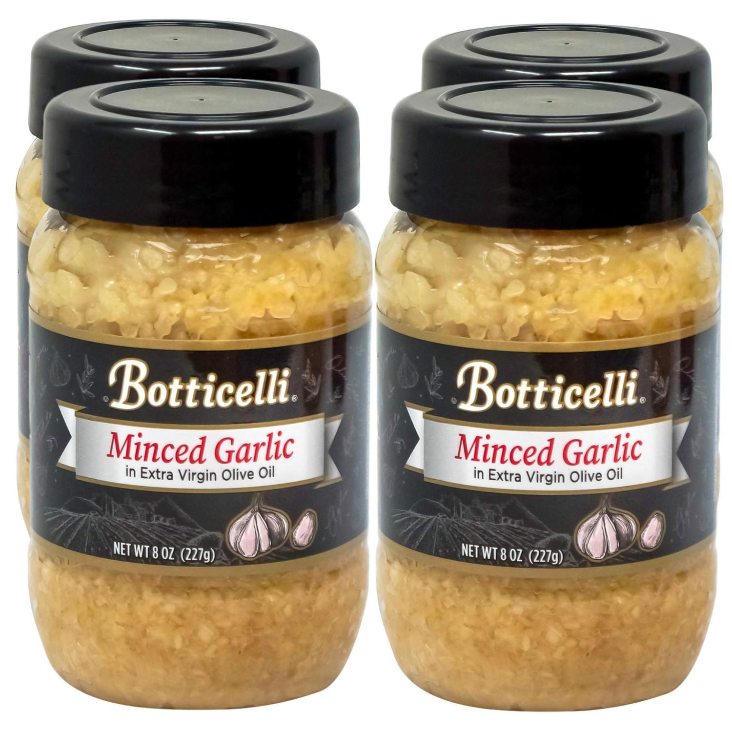 Botticelli Fresh Minced Garlic In Jar with Extra Virgin Olive Oil ReadytoUse Bottled Garlic