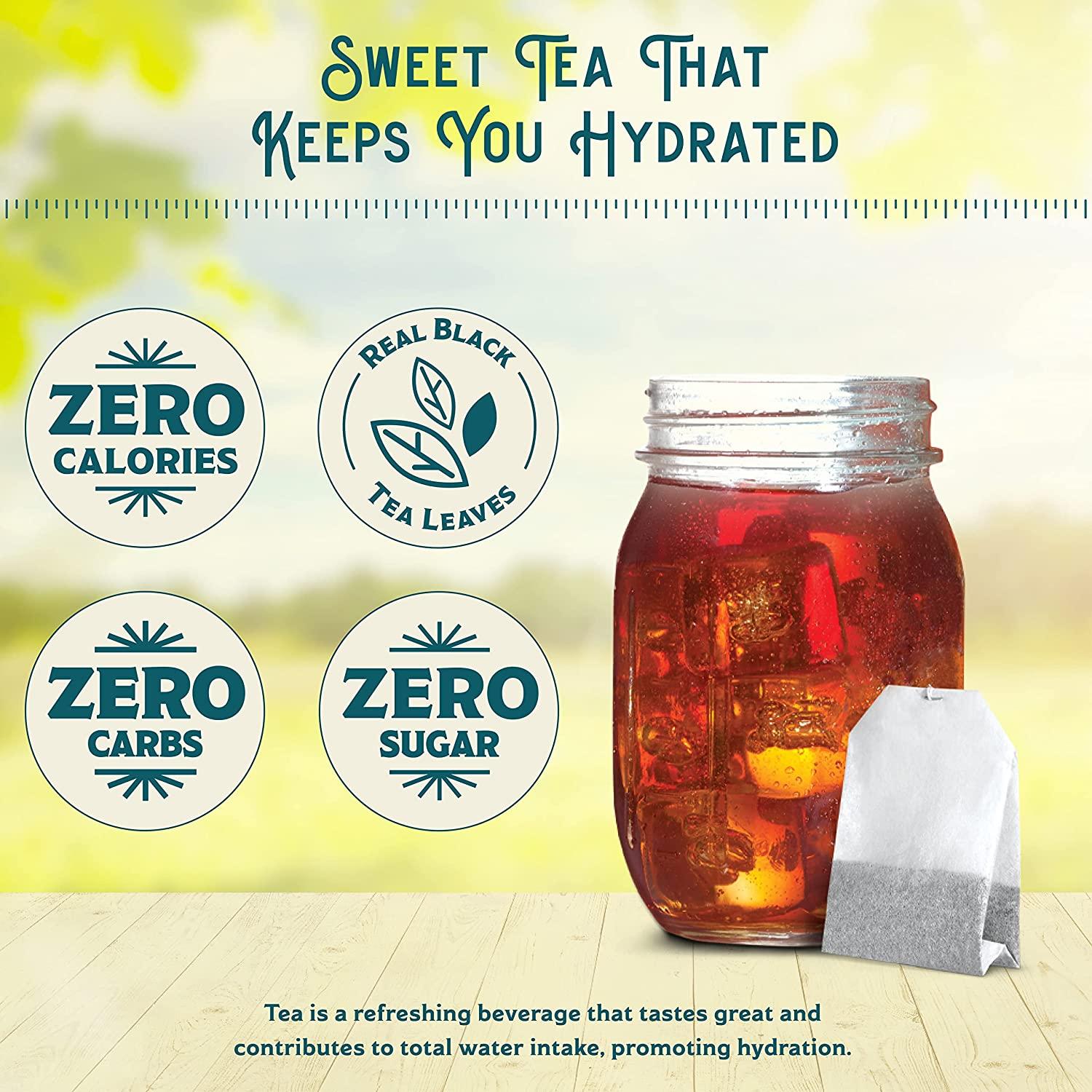 Southern Breeze Cold Brew Sweet Tea Peach Iced Tea with Black Tea and