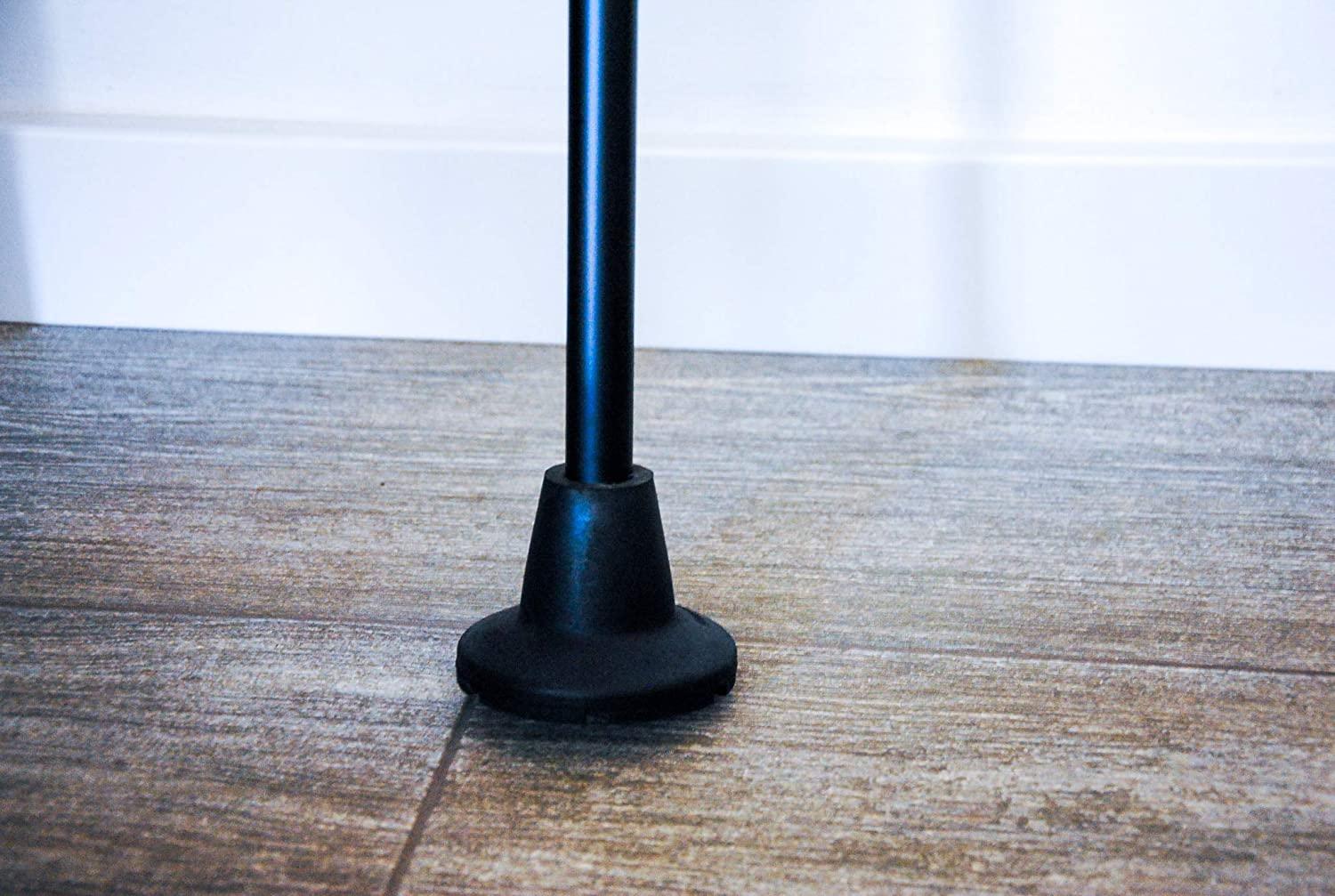 KMINA Heavy Duty 7/8 inch Crutch Tips (x2) Non Slip Rubber