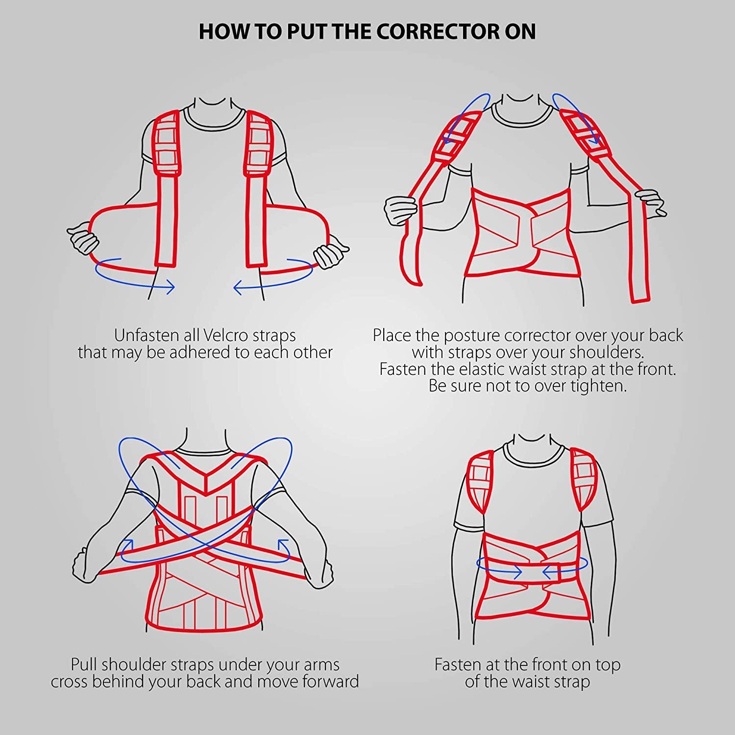 ORTONYX Full Back Support Brace with Removable DorsoLumbar Pad Upper