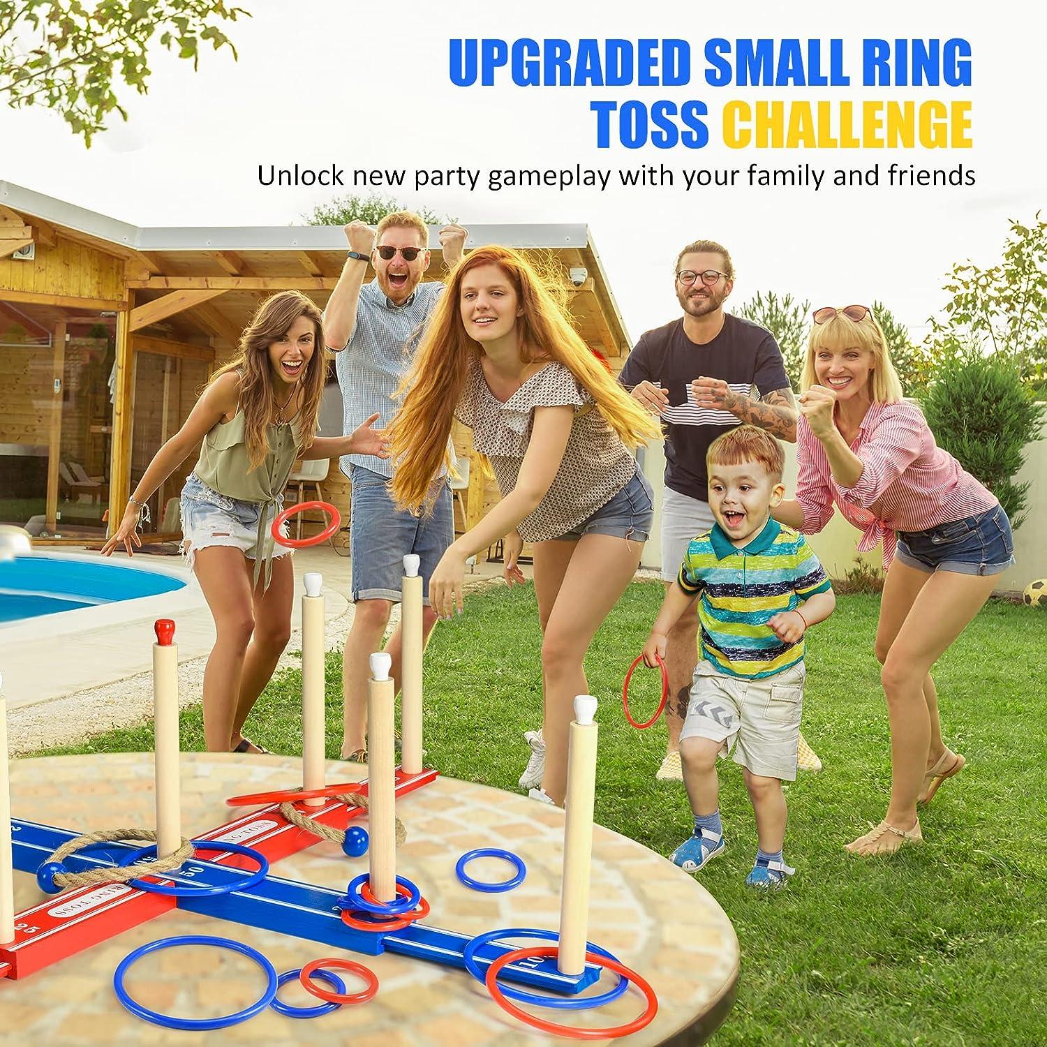 Buy Sports and Games Stacking Ring Toss Throw Game Hoppy Loopy Fun for  Children Eye Coordination & Motor Skill Multicolored Toys for Unisex Jollee