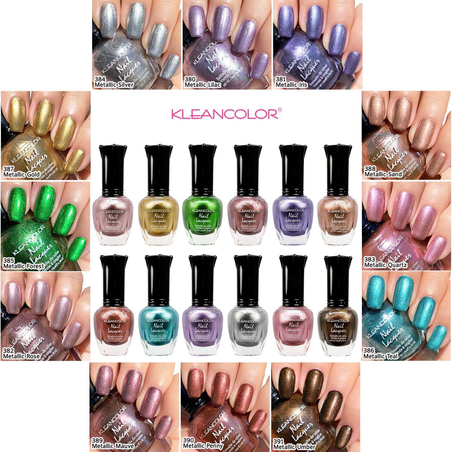 43個セット Kleancolorマニキュア Kleancolor Nail Polish Set - 12-pc Metallic Lacquer Lot for