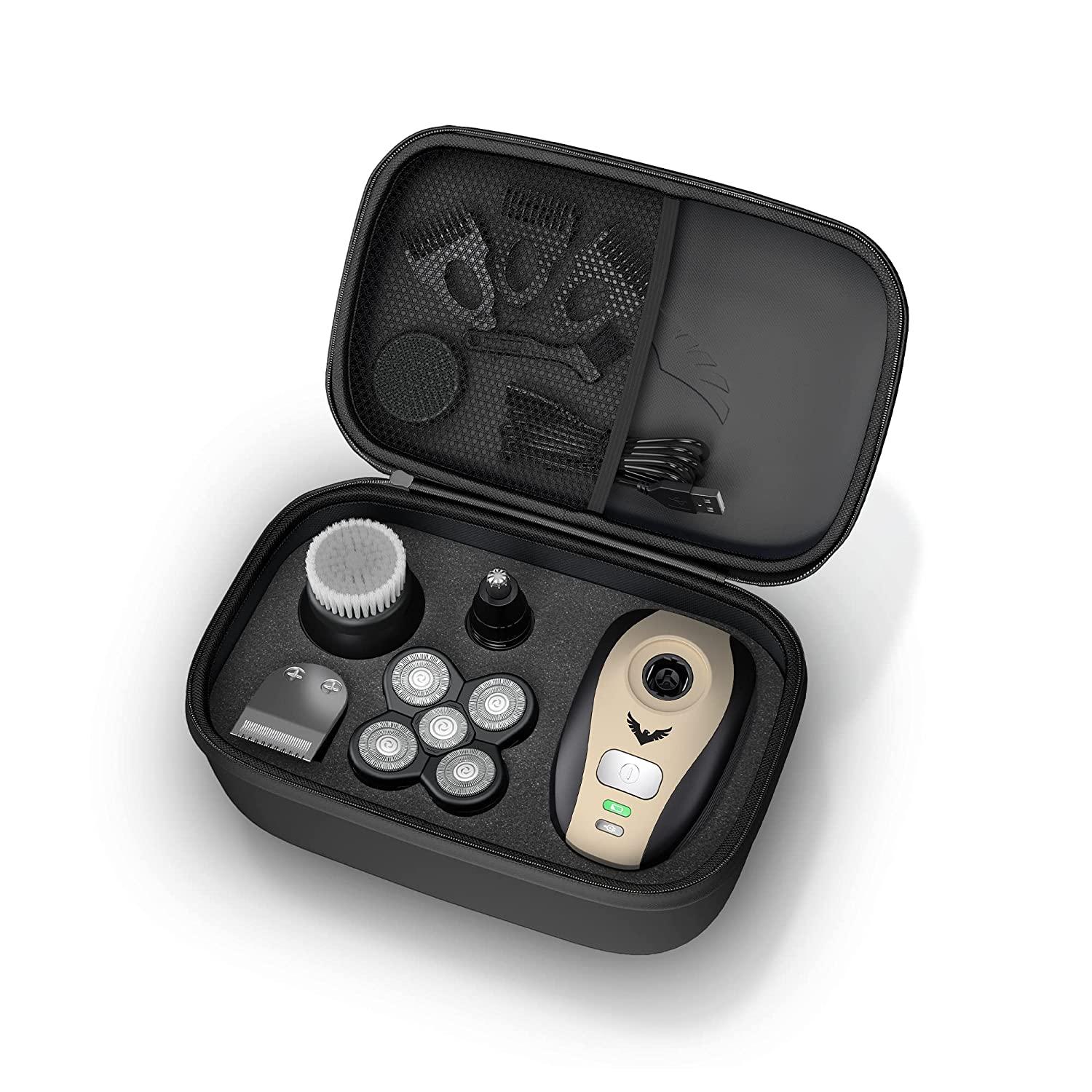 FlexSeries Travel Case FREEDOM GROOMING Portable Hard Carrying Bag for Men's Electric Shaver